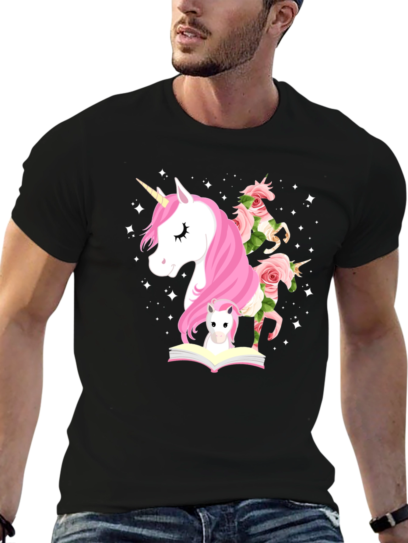 Unicorns and Roses Graphic Tee
