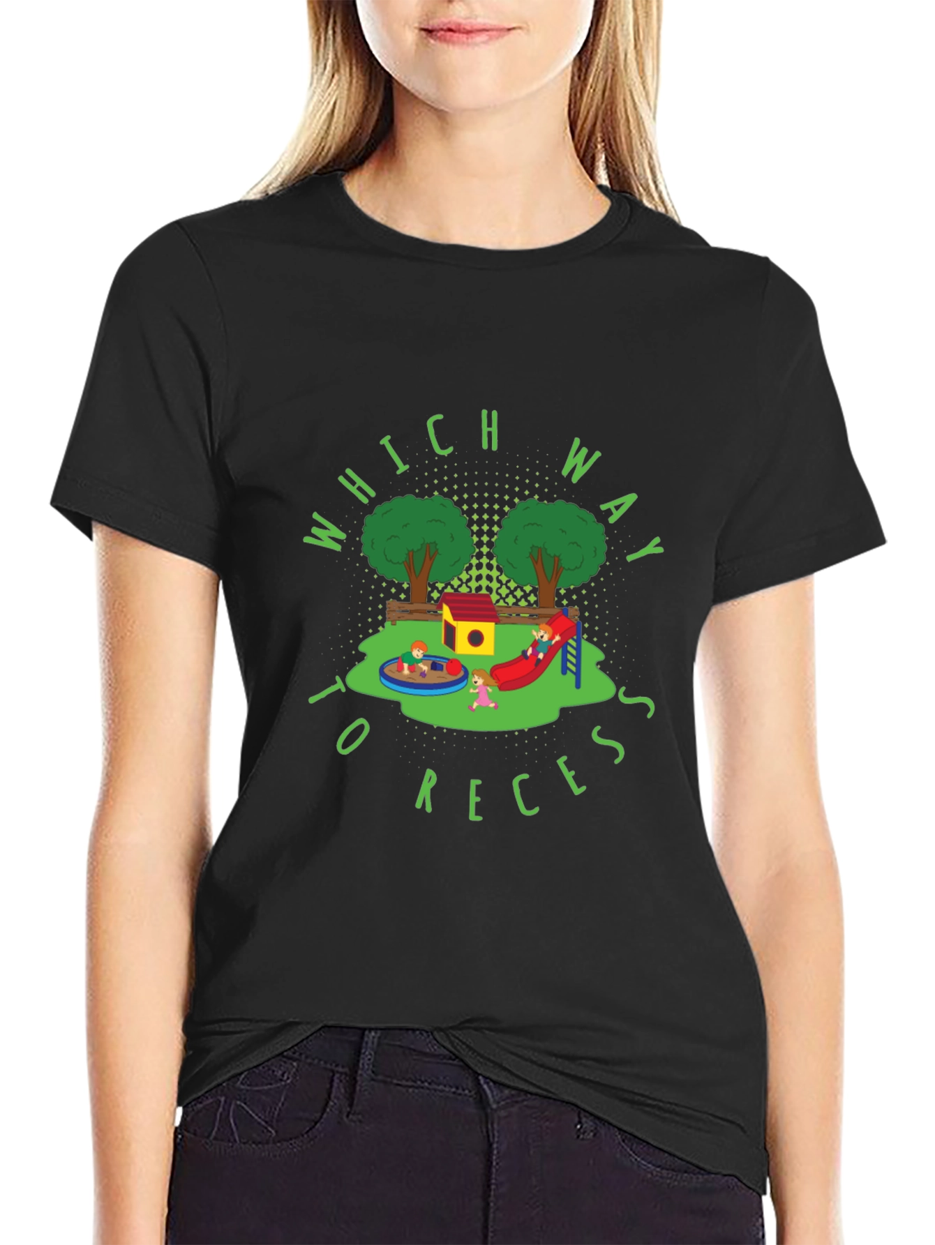 Which Way to Recess Graphic T-Shirt