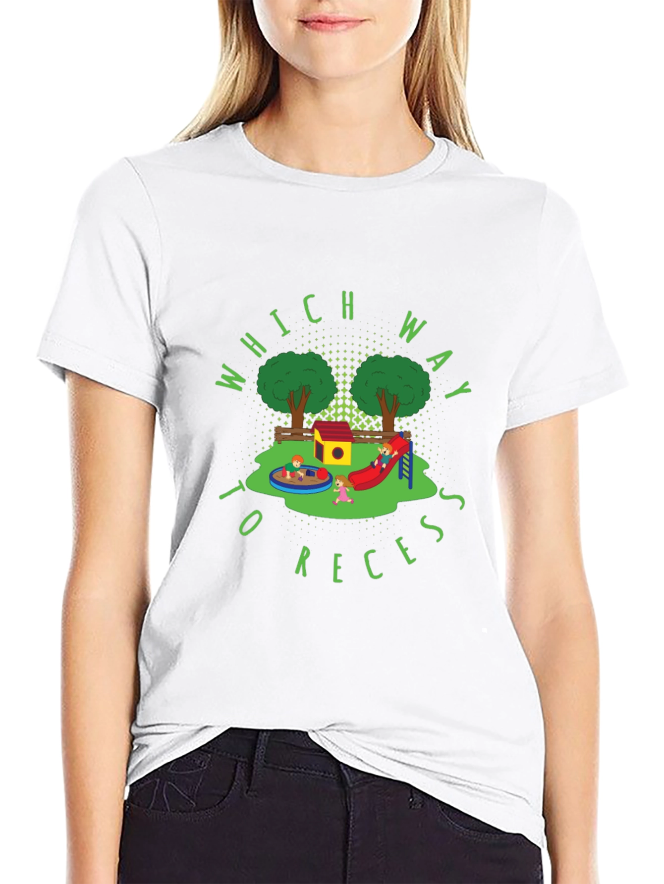 Which Way to Recess Graphic T-Shirt