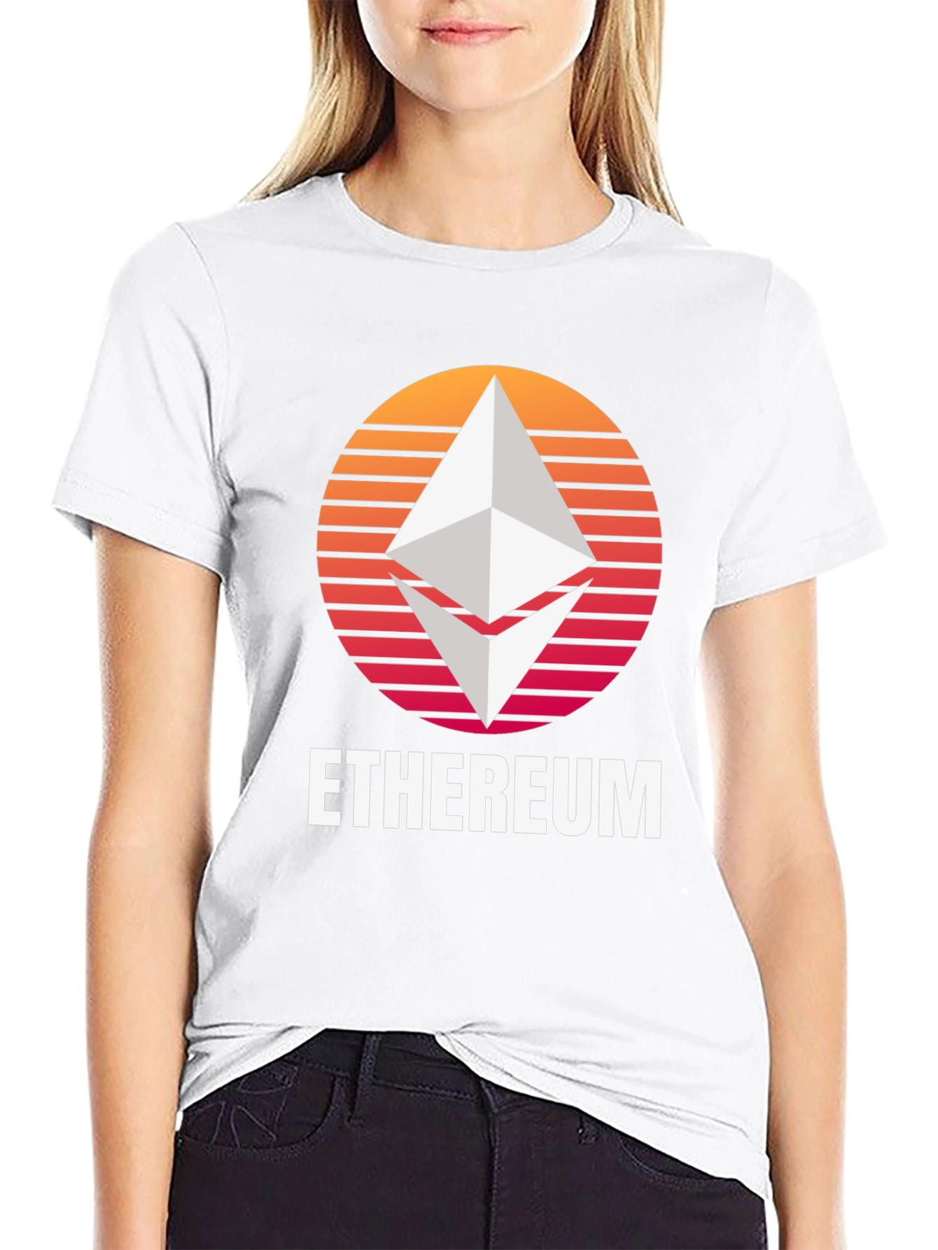 Ethereum Sunset T-Shirt - Crypto Fan Tee