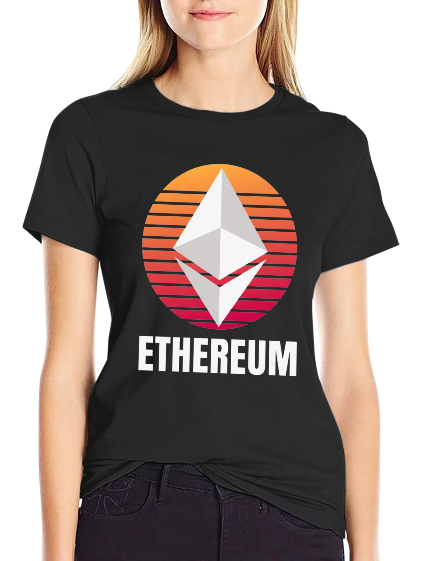 Ethereum Sunset T-Shirt - Crypto Fan Tee