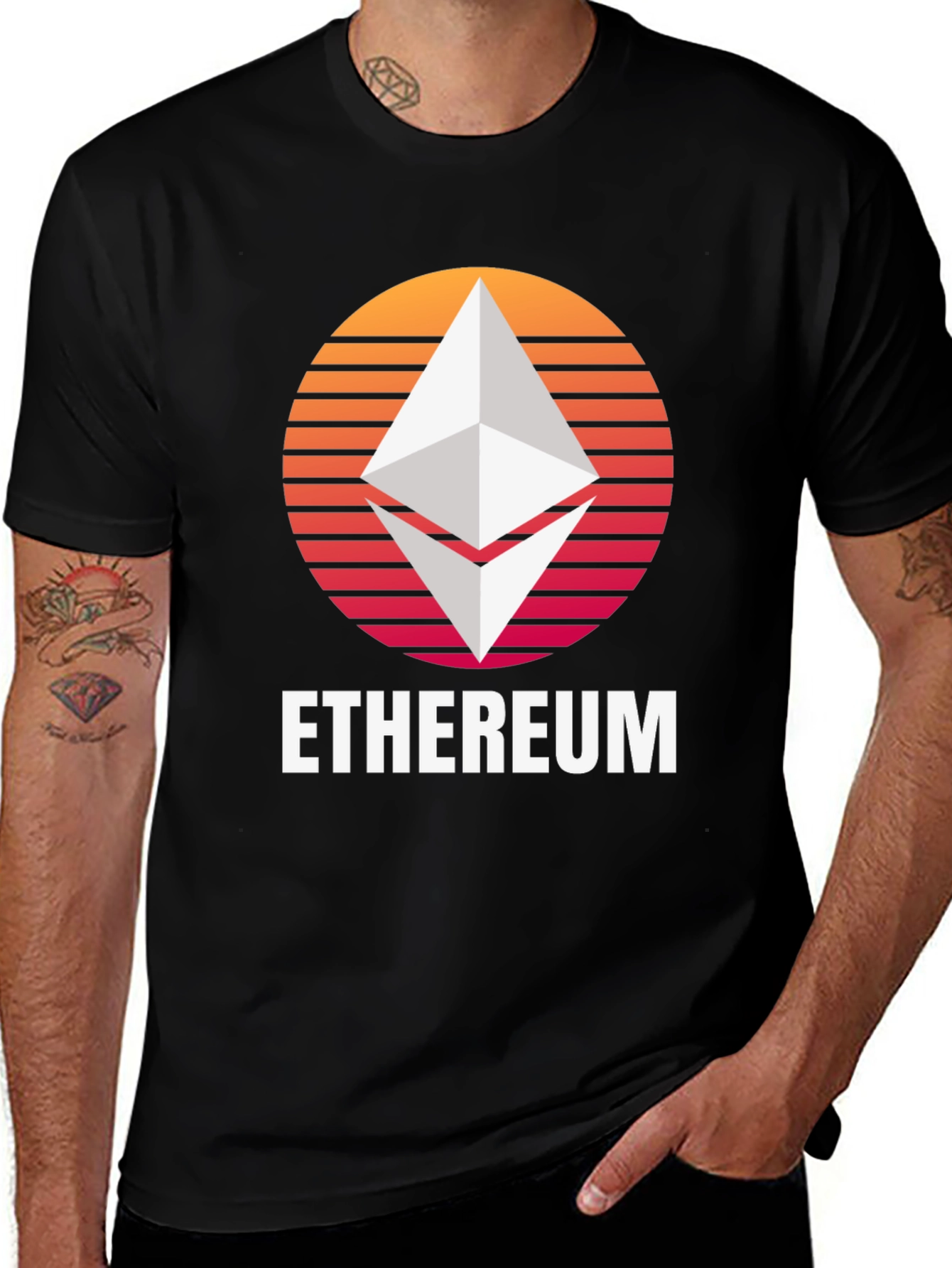 Ethereum Sunset T-Shirt - Crypto Fan Tee