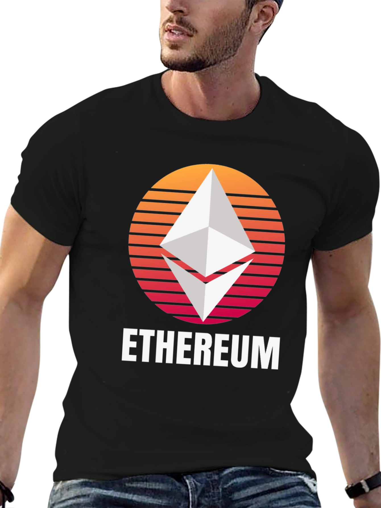 Ethereum Sunset T-Shirt - Crypto Fan Tee