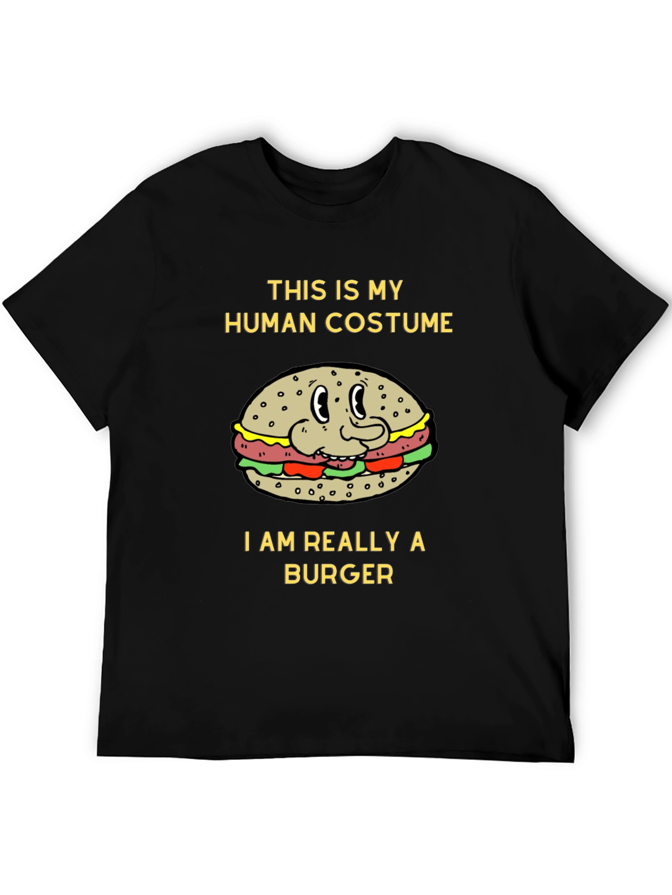 Human Costume Burger T-Shirt - Novelty Tee