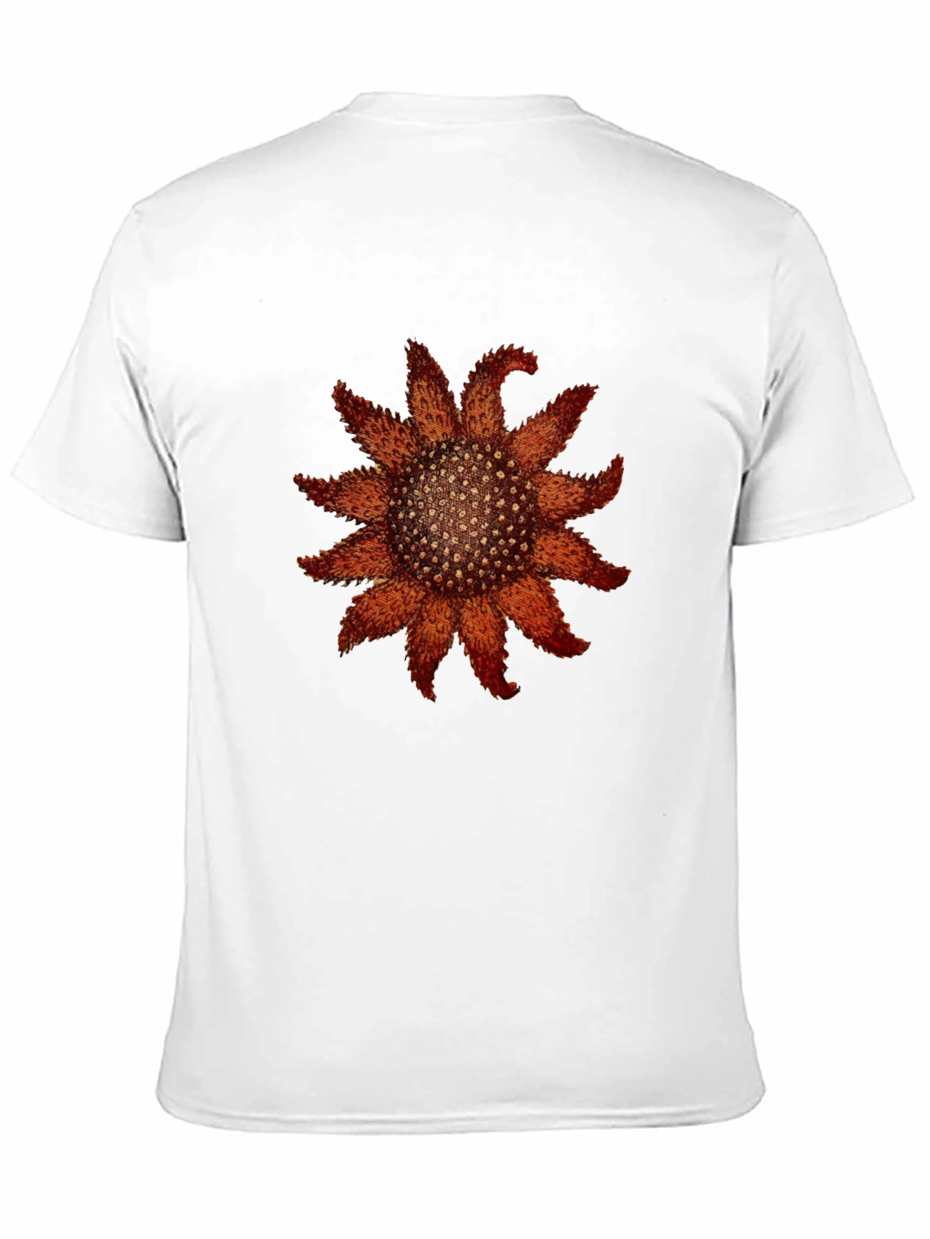 Black T-Shirt with Starfish Print