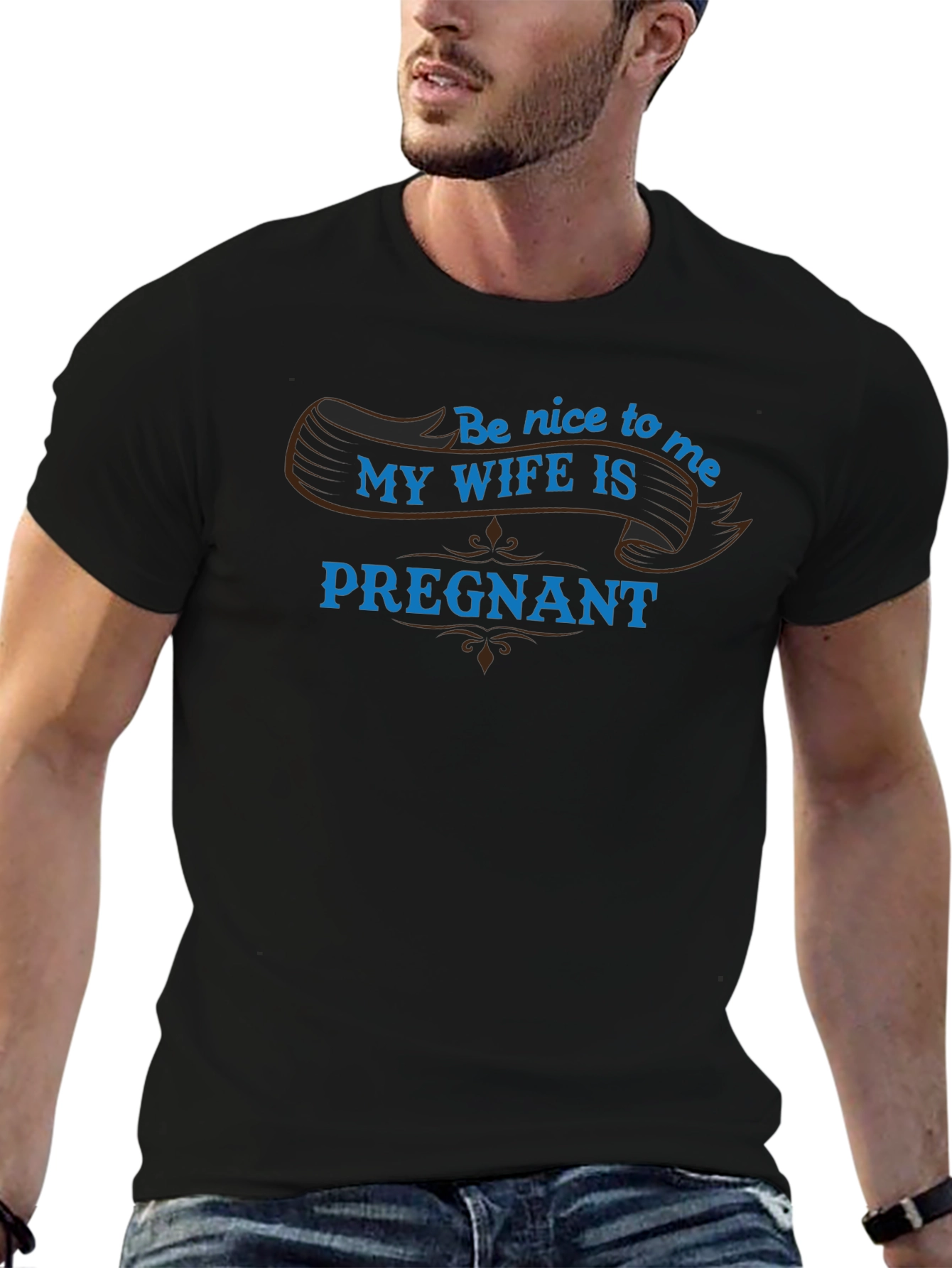 Funny Dad-to-Be T-Shirt: My Wife is Pregnant