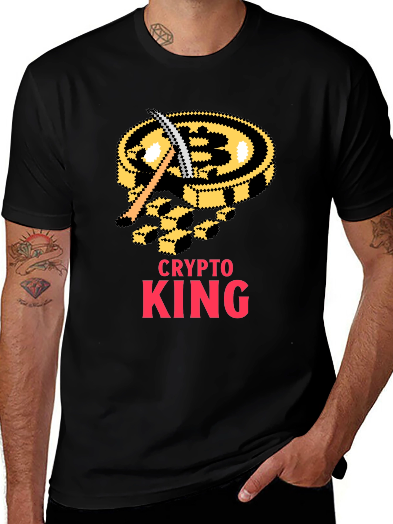 Crypto King Bitcoin Miner T-Shirt