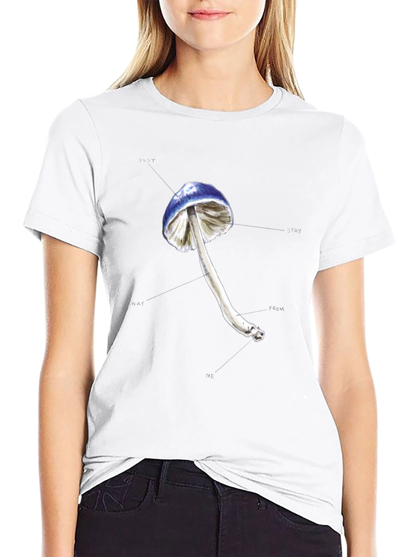 Mushroom Graphic T-Shirt - Stay Away From Me