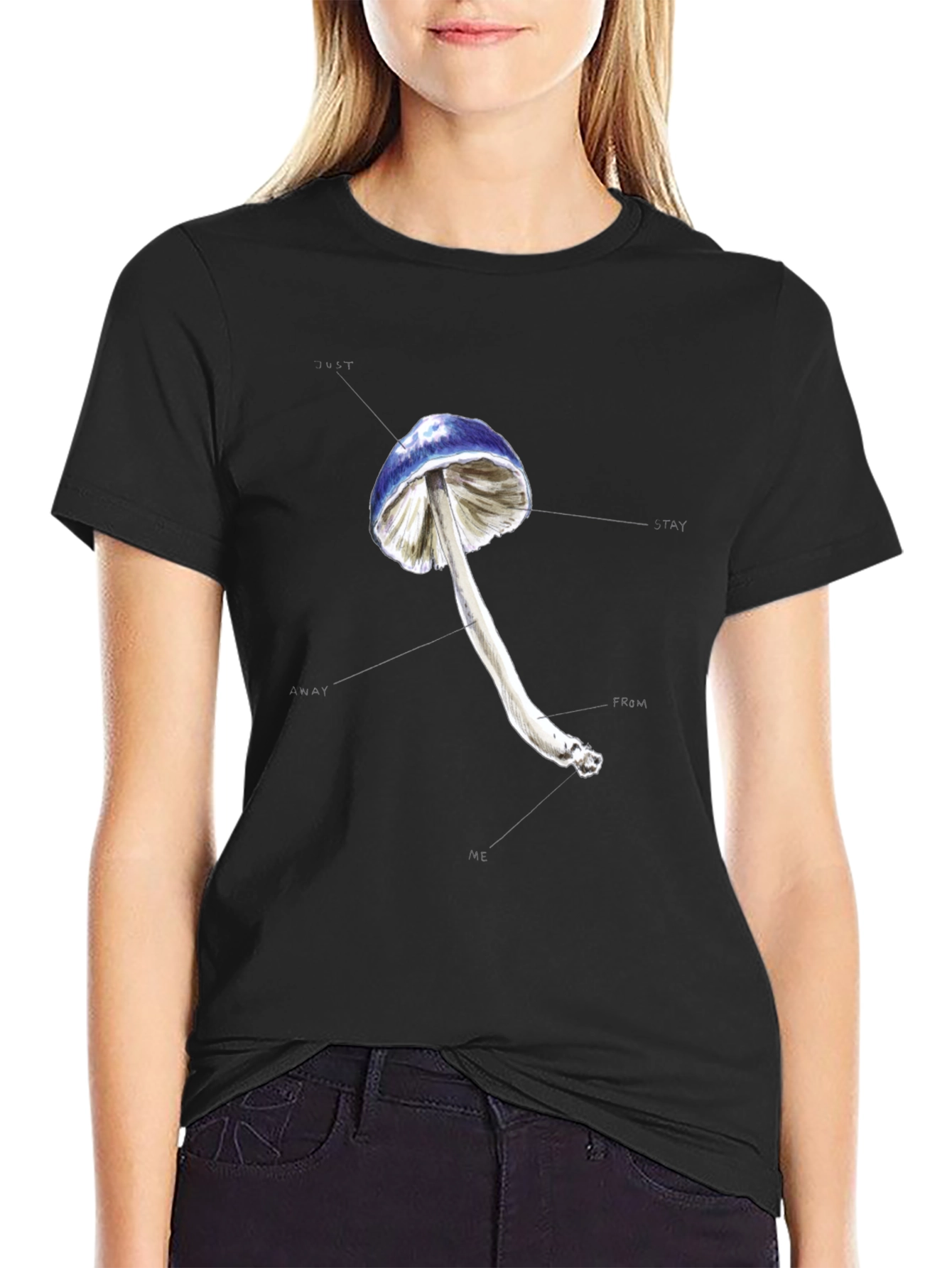 Mushroom Graphic T-Shirt - Stay Away From Me