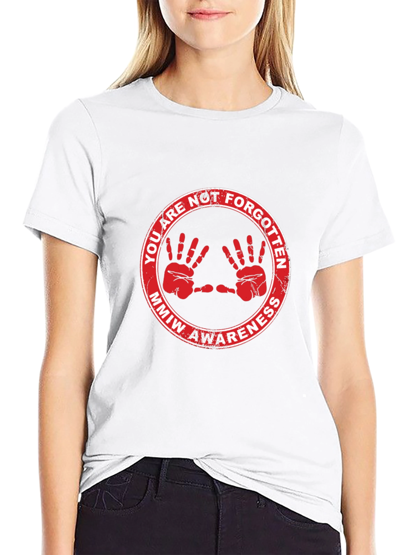 MMIW Awareness Black Graphic Tee