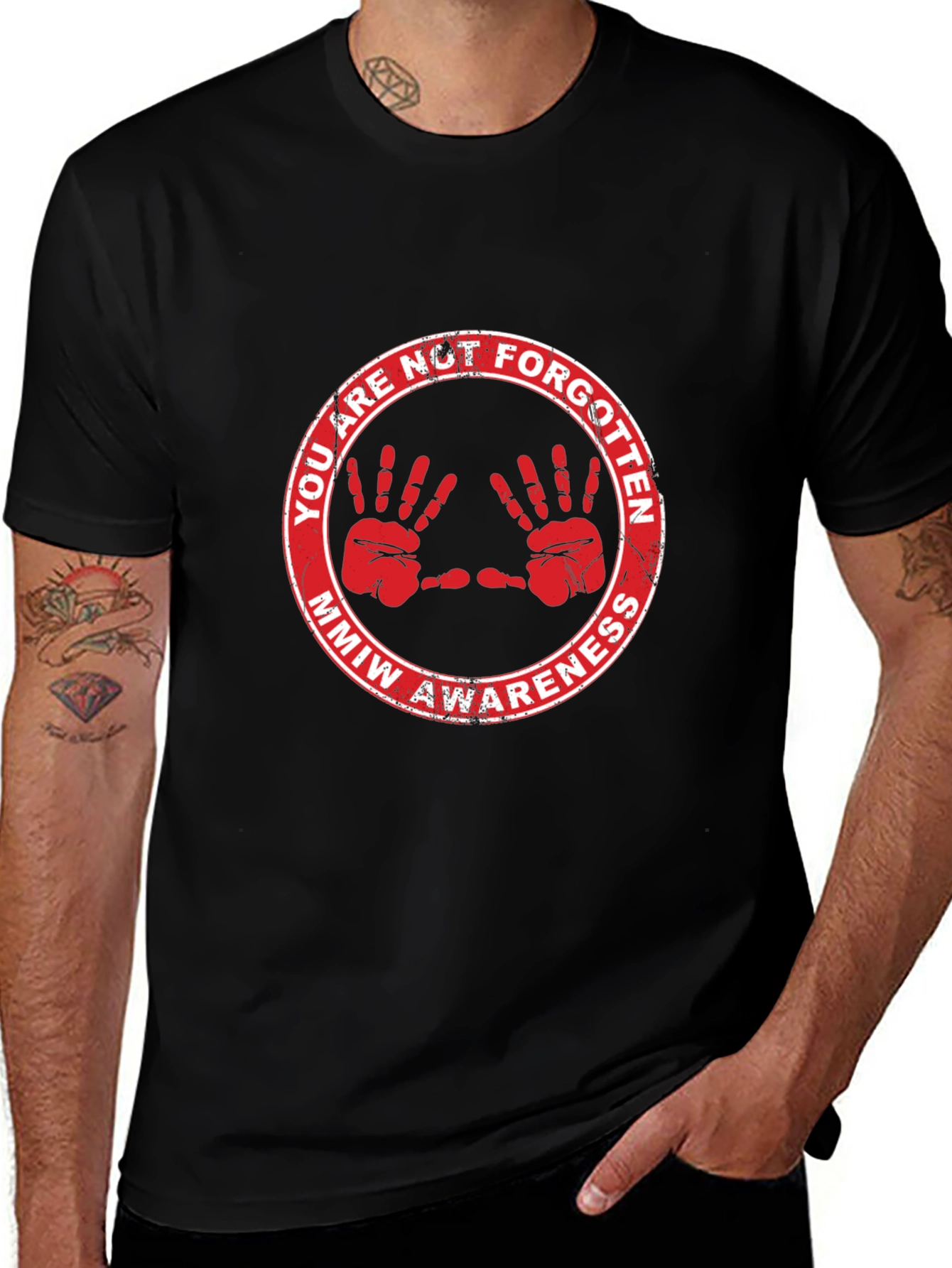 MMIW Awareness Black Graphic Tee