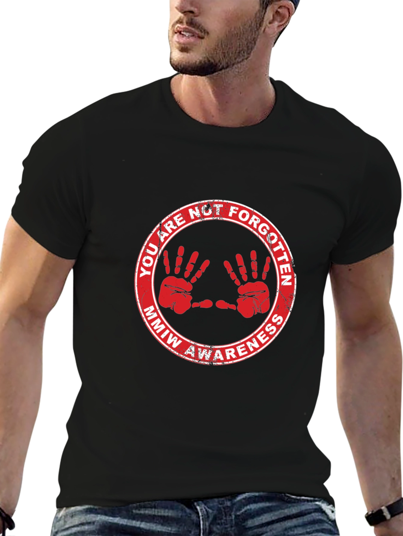 MMIW Awareness Black Graphic Tee