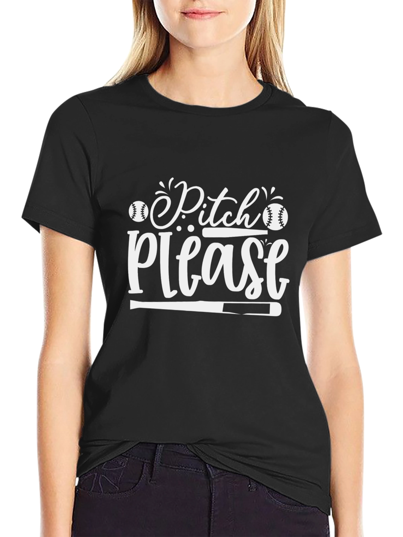 Pitch Please Baseball Graphic Tee