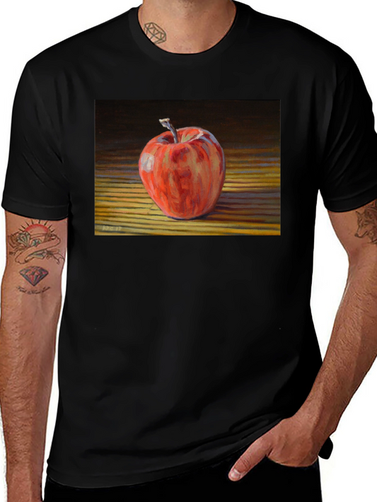 Apple Still Life Graphic Tee - Black