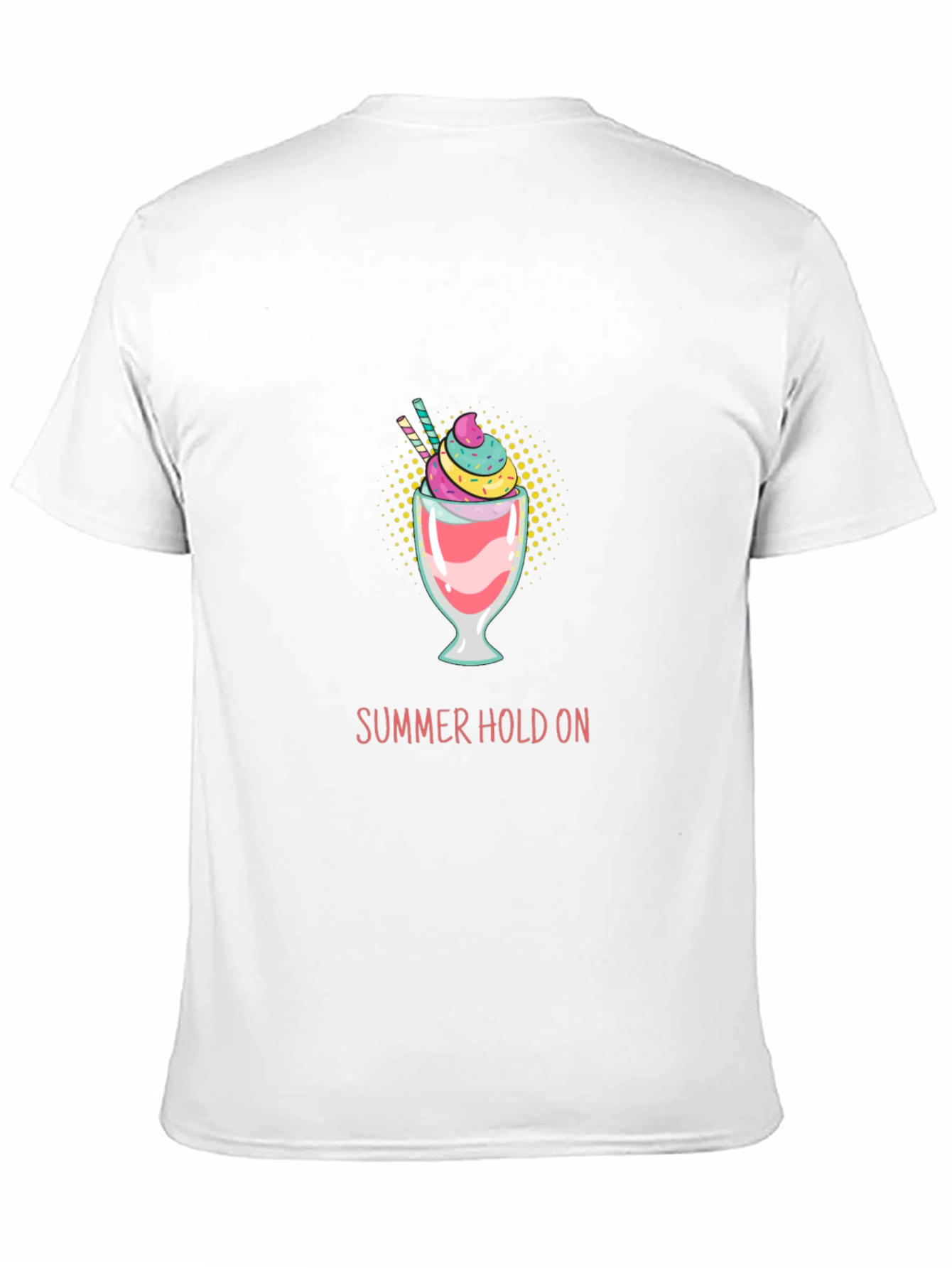 Summer Hold On Graphic Tee - Trendy Black T-Shirt