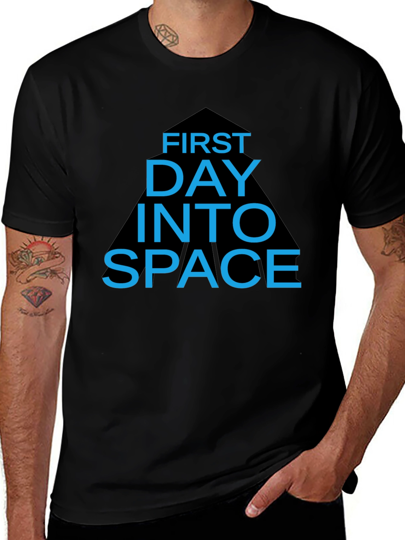 First Day Into Space Graphic T-Shirt