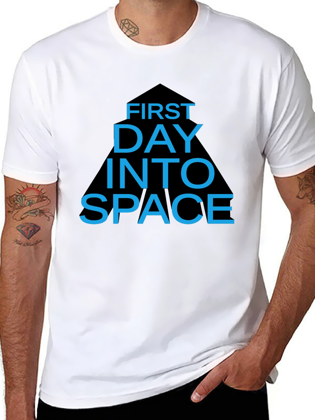 First Day Into Space Graphic T-Shirt