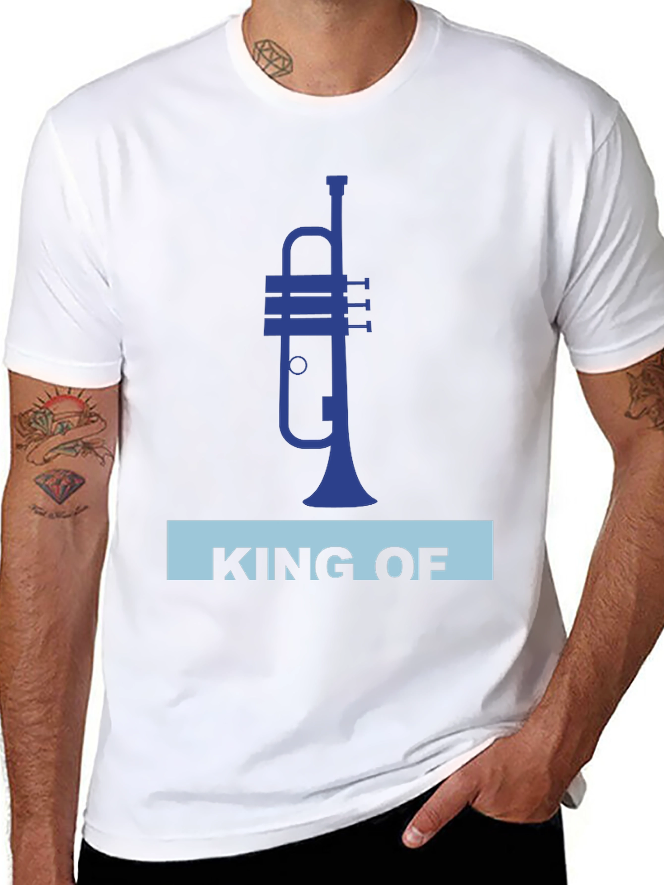 King of Trumpet T-Shirt - Musical Instrument Tee