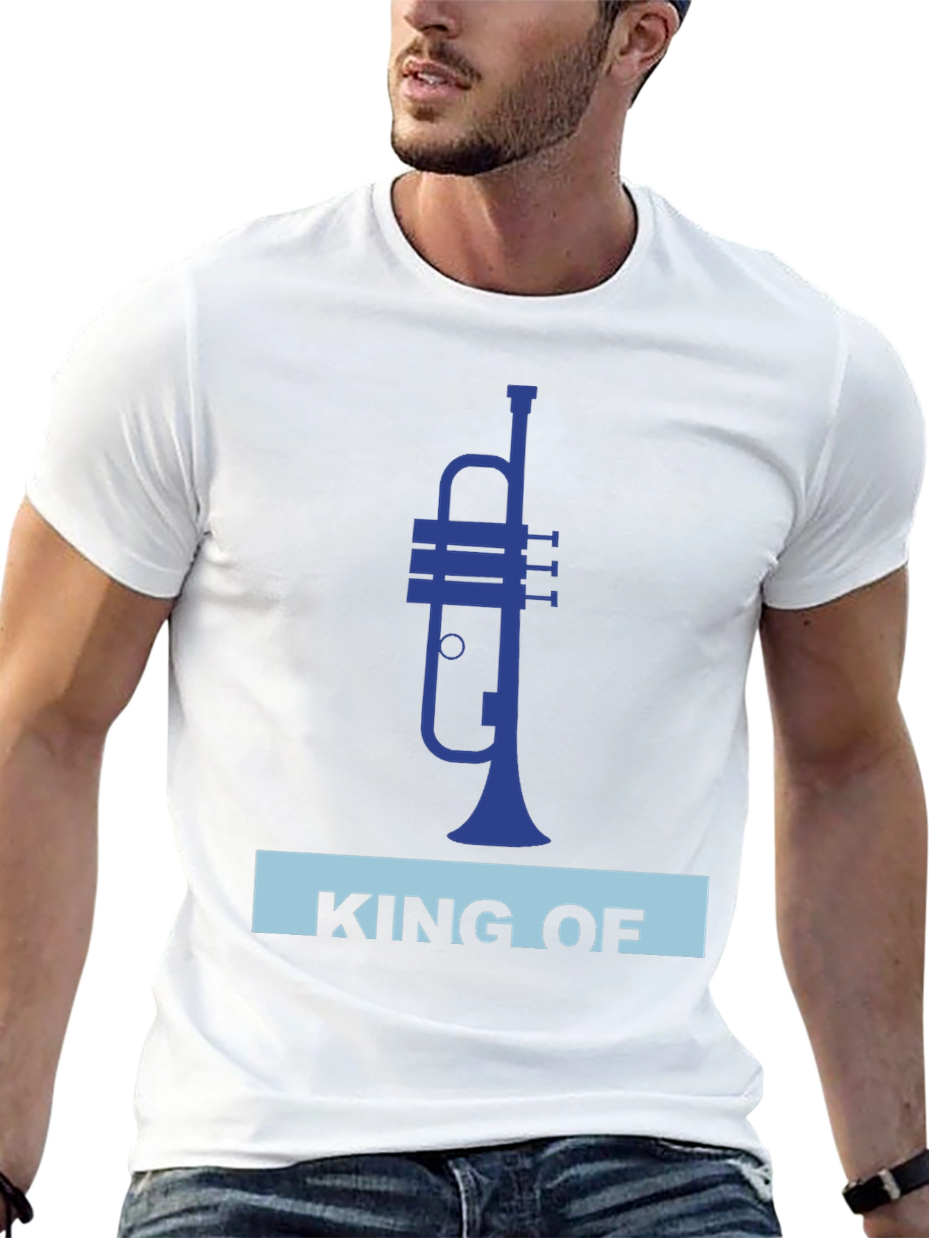 King of Trumpet T-Shirt - Musical Instrument Tee