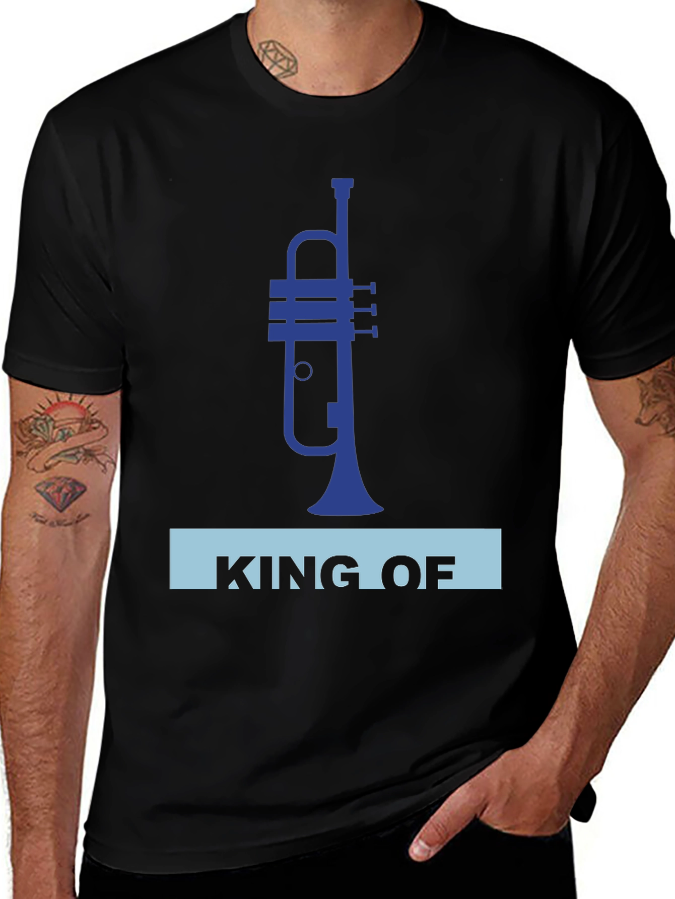 King of Trumpet T-Shirt - Musical Instrument Tee