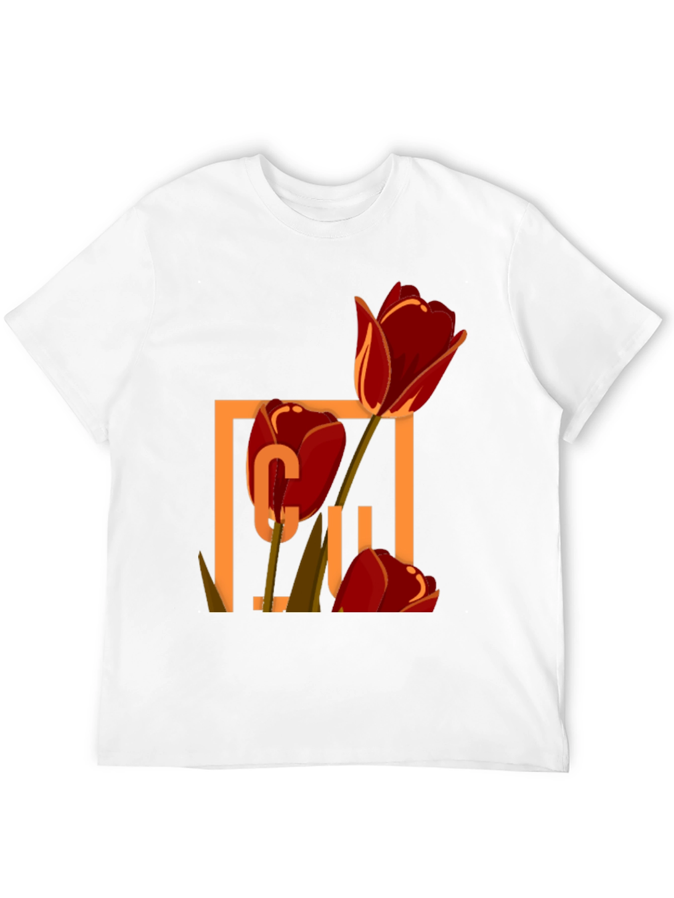 Floral Graphic Tee - Tulip Design