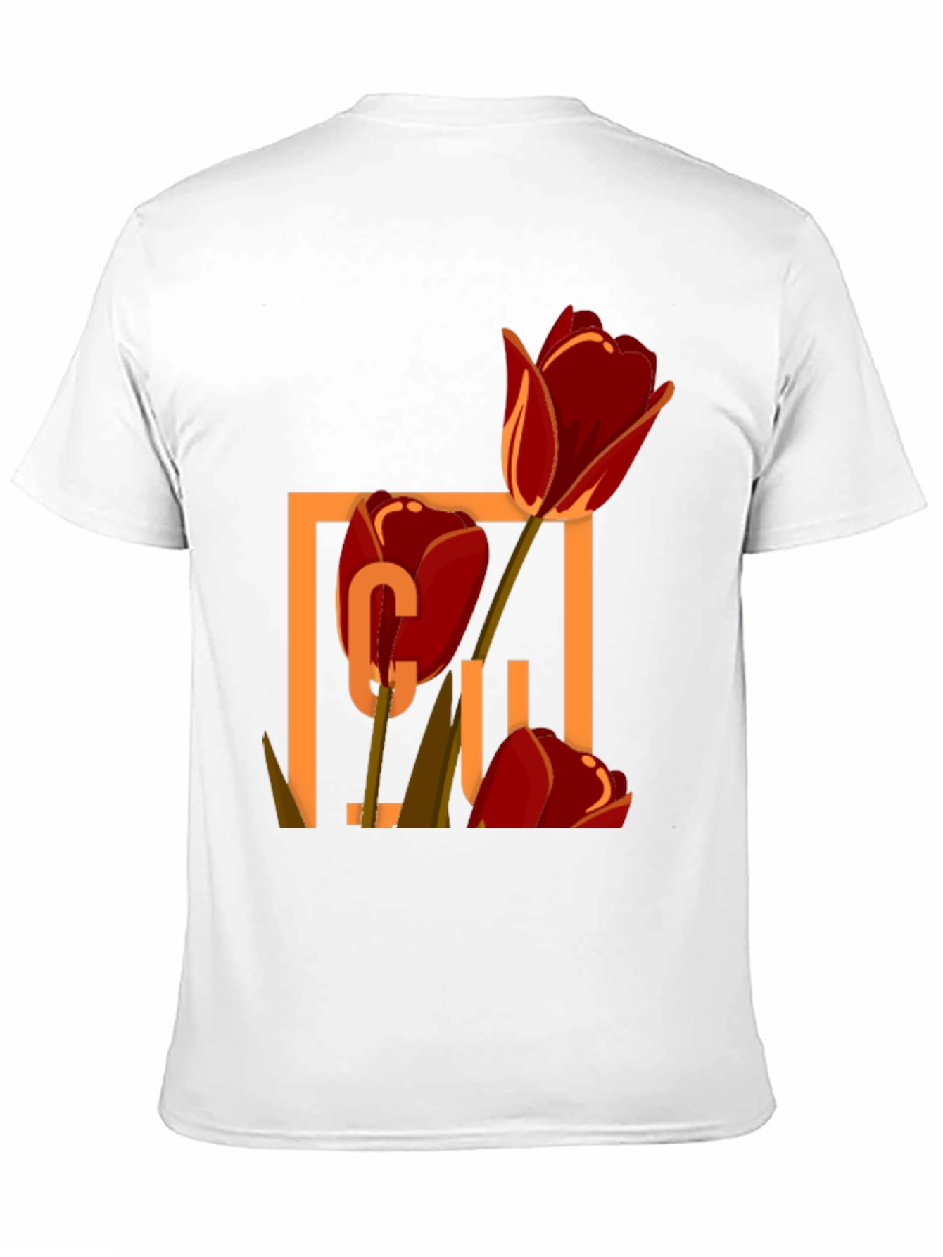 Floral Graphic Tee - Tulip Design
