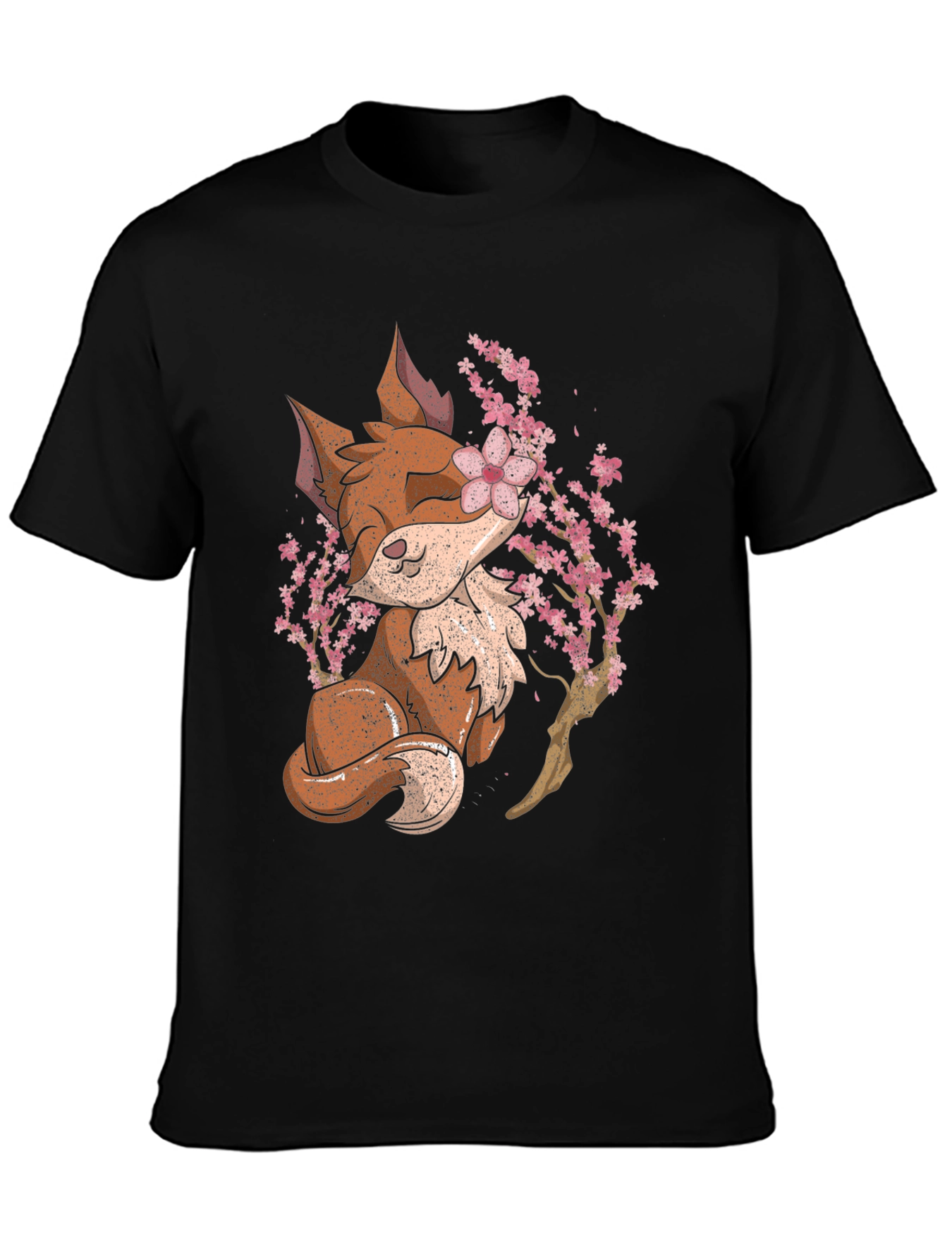 Fox and Blossom Graphic T-Shirt