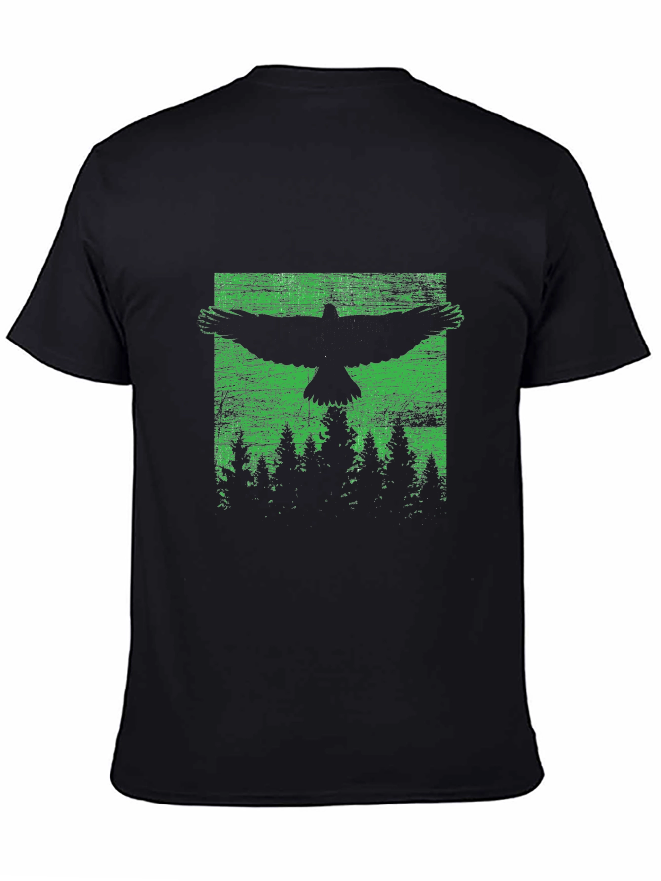 Raven Forest Graphic Tee - Black Unisex Shirt