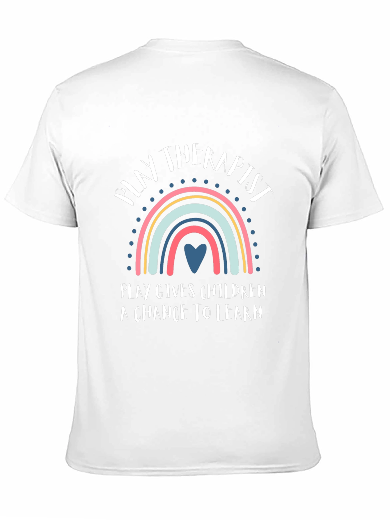 Play Therapist Rainbow Graphic T-Shirt