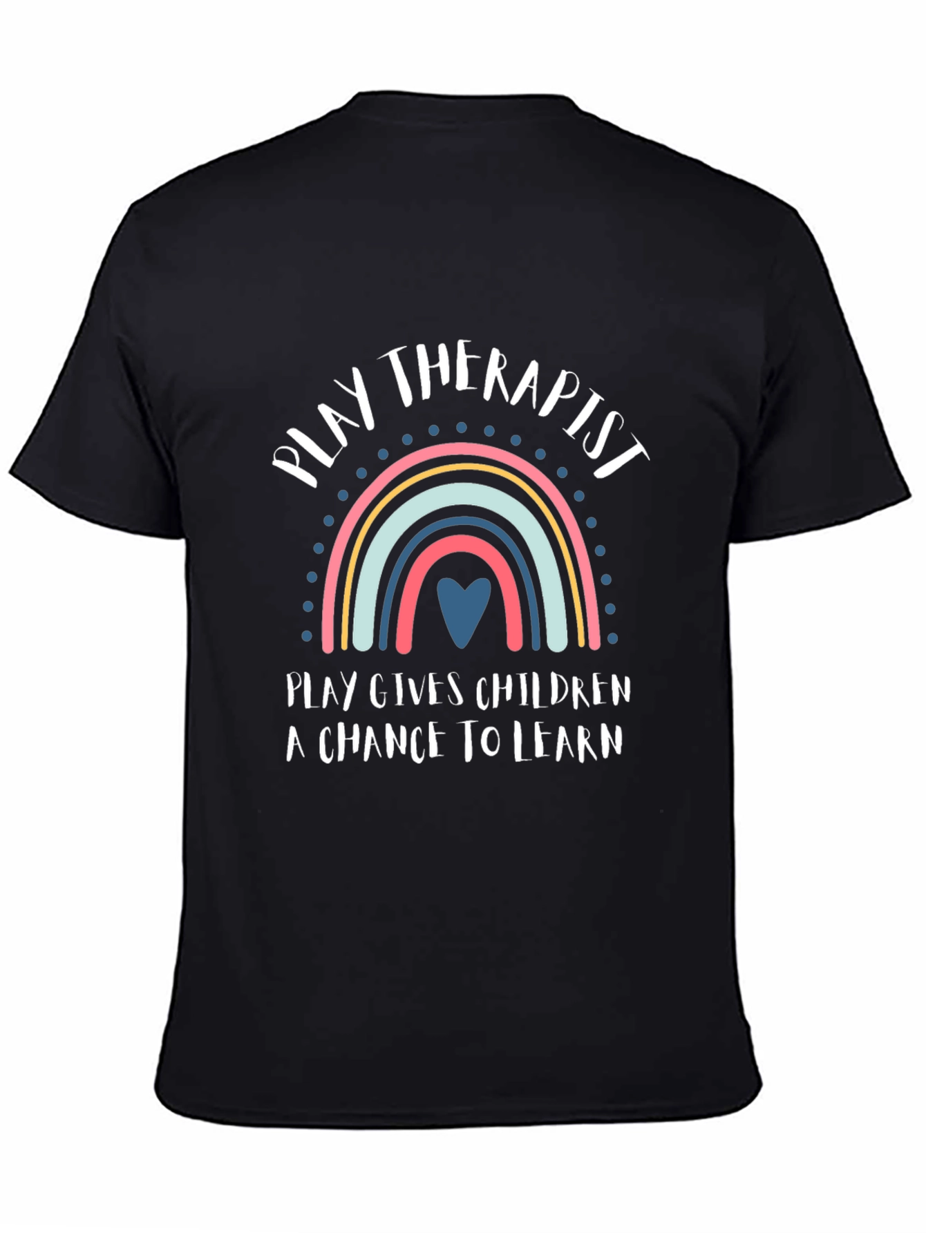 Play Therapist Rainbow Graphic T-Shirt