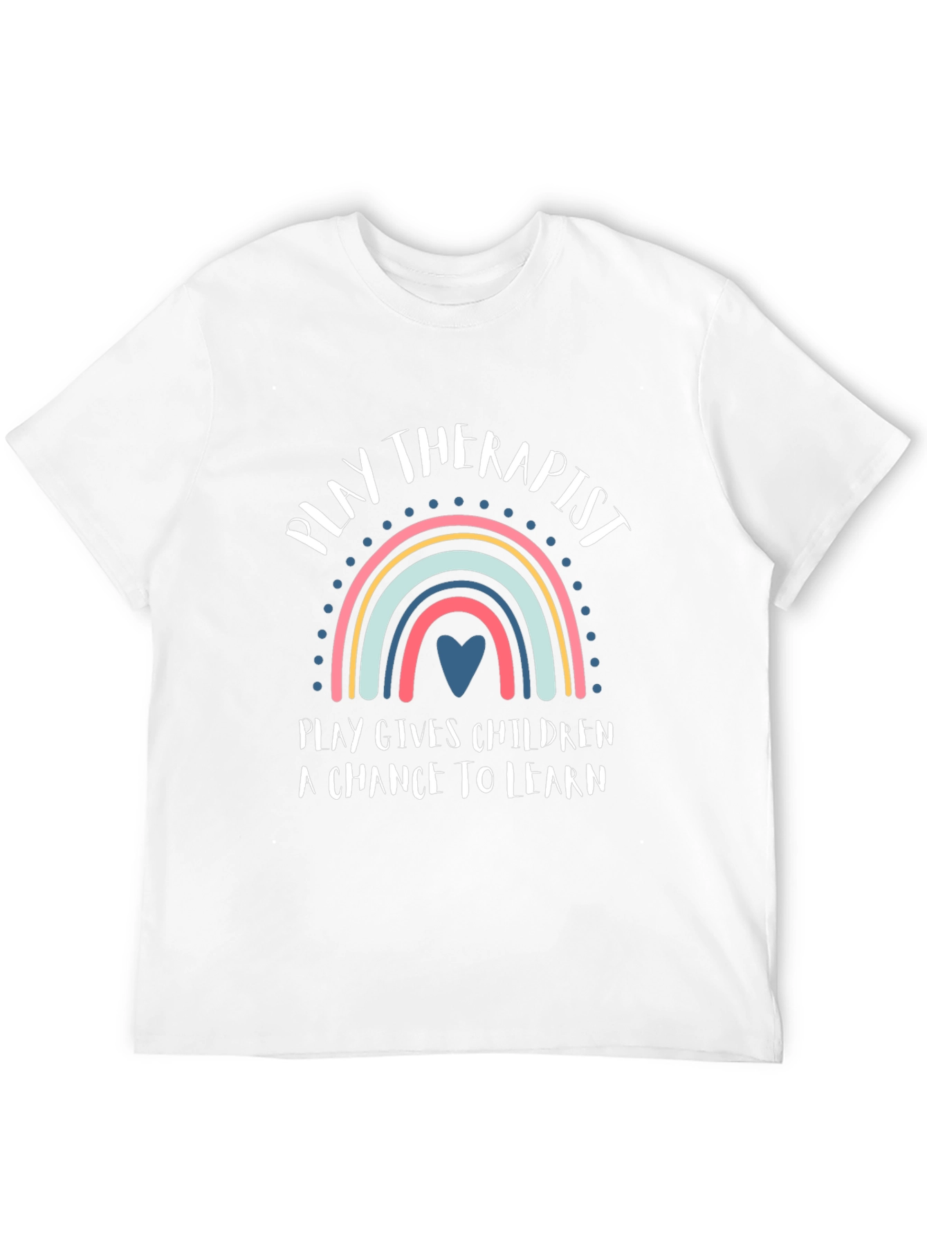 Play Therapist Rainbow Graphic T-Shirt