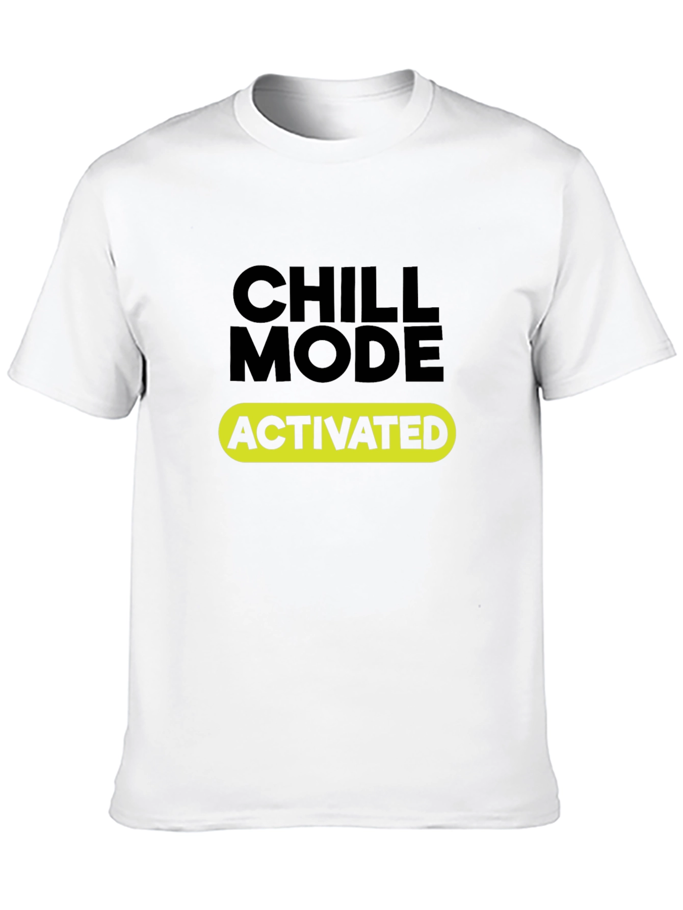 Chill Mode Activated Black T-Shirt