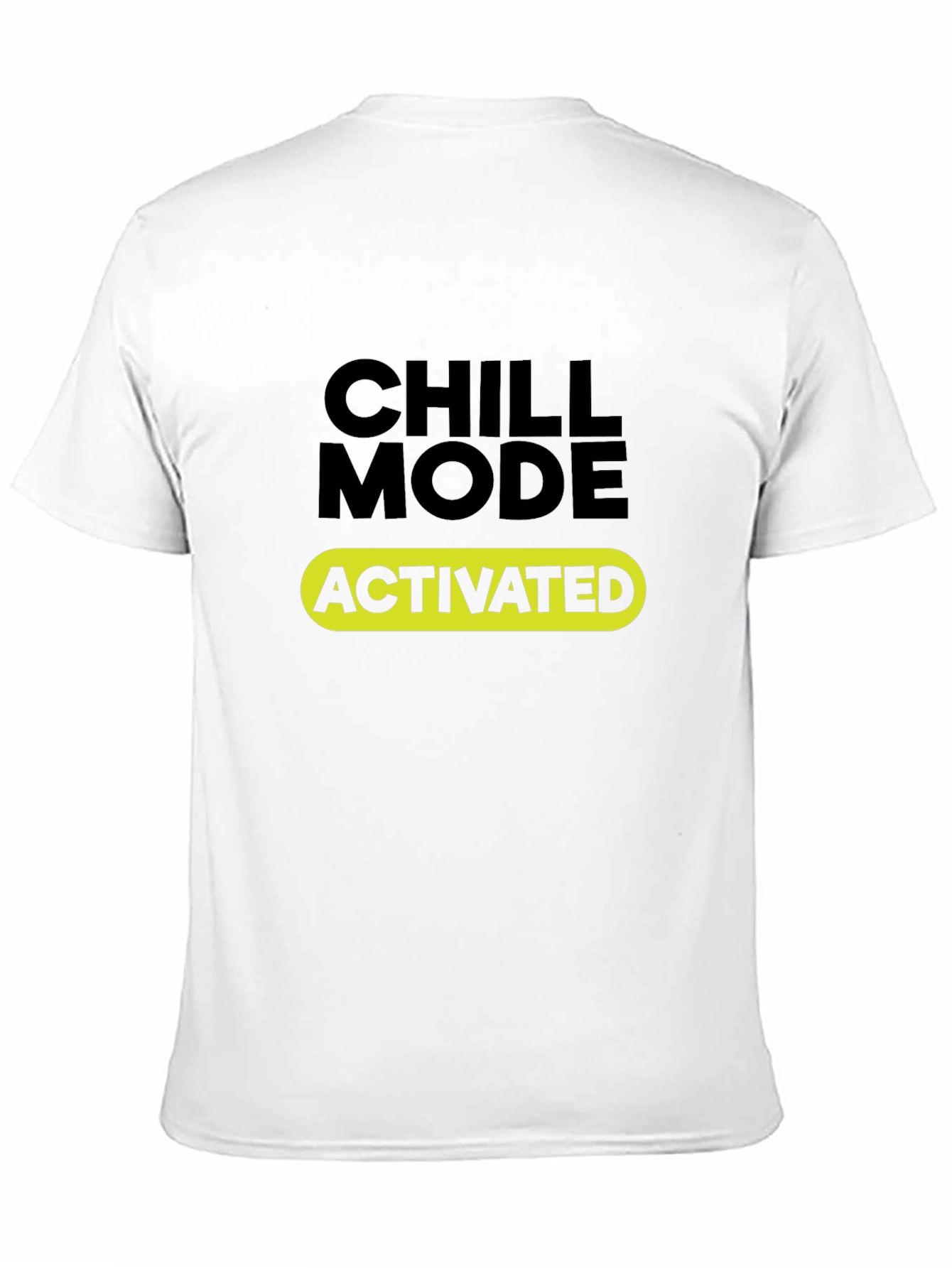 Chill Mode Activated Black T-Shirt