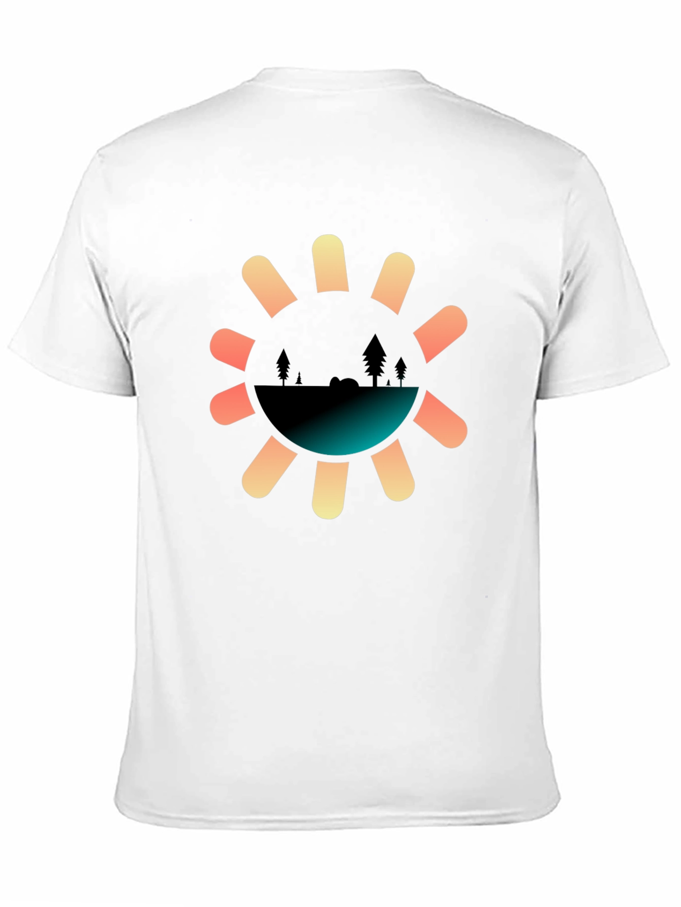 Nature Sun Graphic Tee - Stylish Comfort
