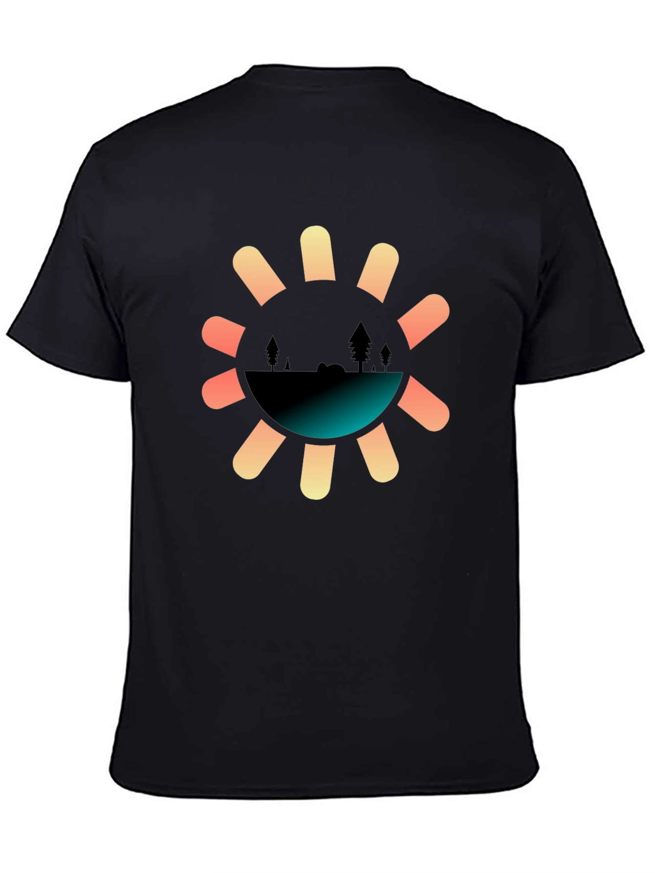 Nature Sun Graphic Tee - Stylish Comfort