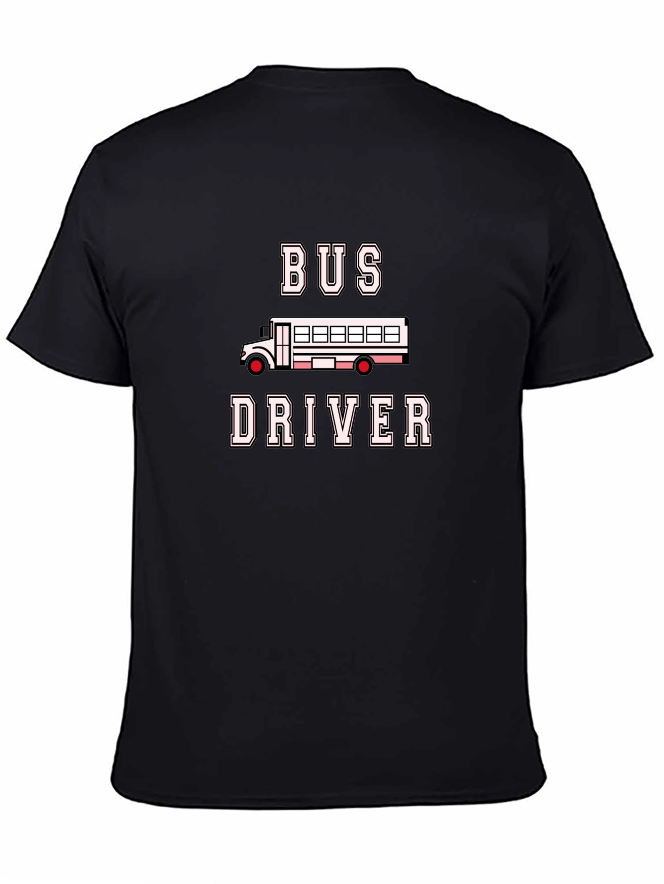 Bus Driver T-Shirt - Black Crew Neck