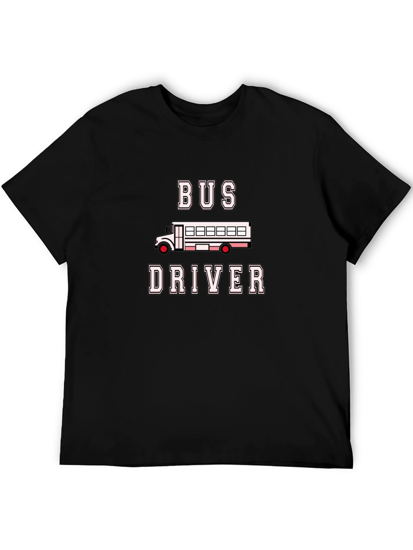 Bus Driver T-Shirt - Black Crew Neck