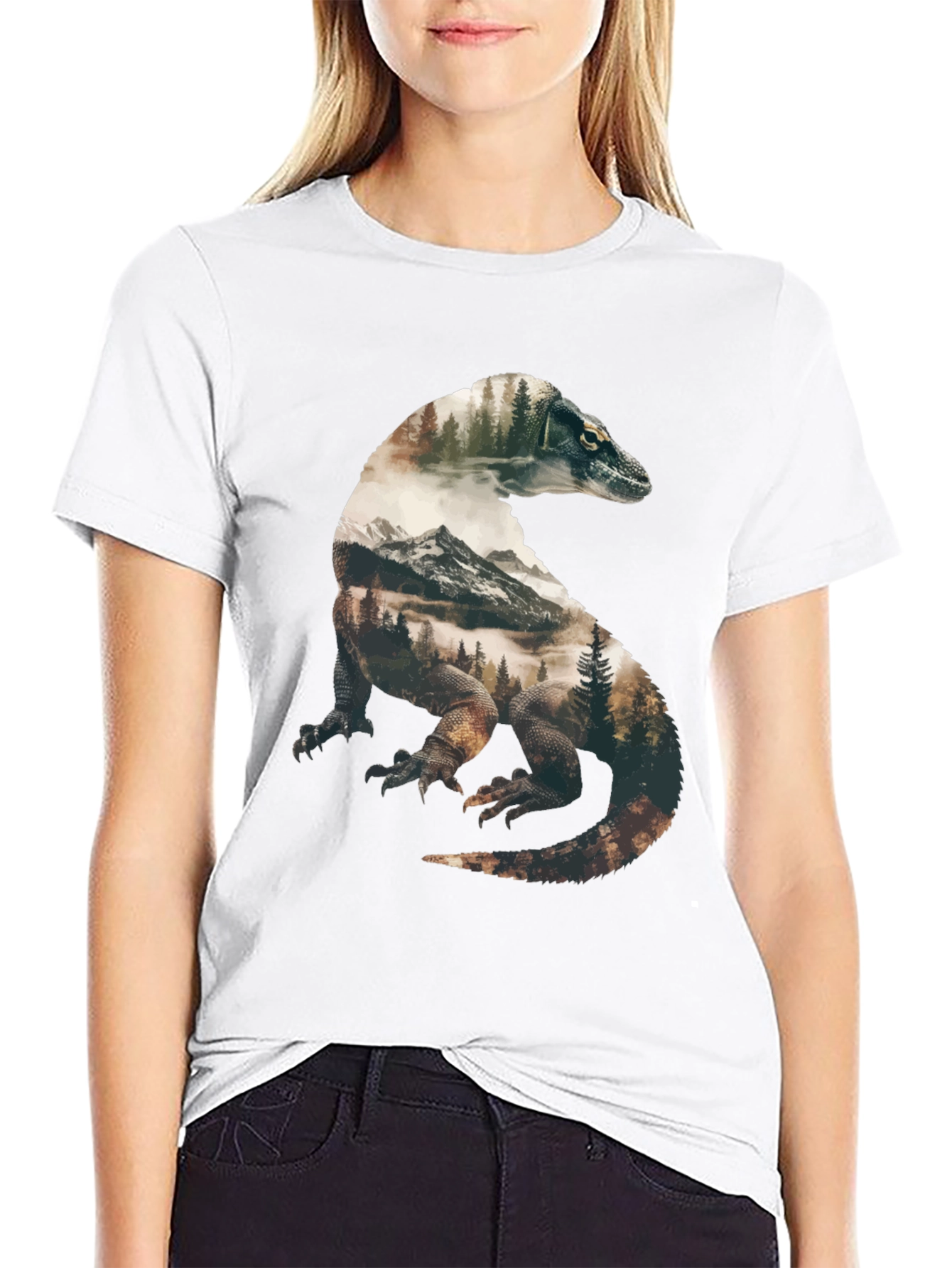 Komodo Dragon Nature Graphic Tee
