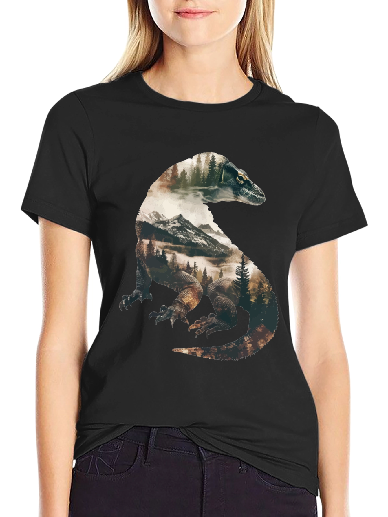 Komodo Dragon Nature Graphic Tee