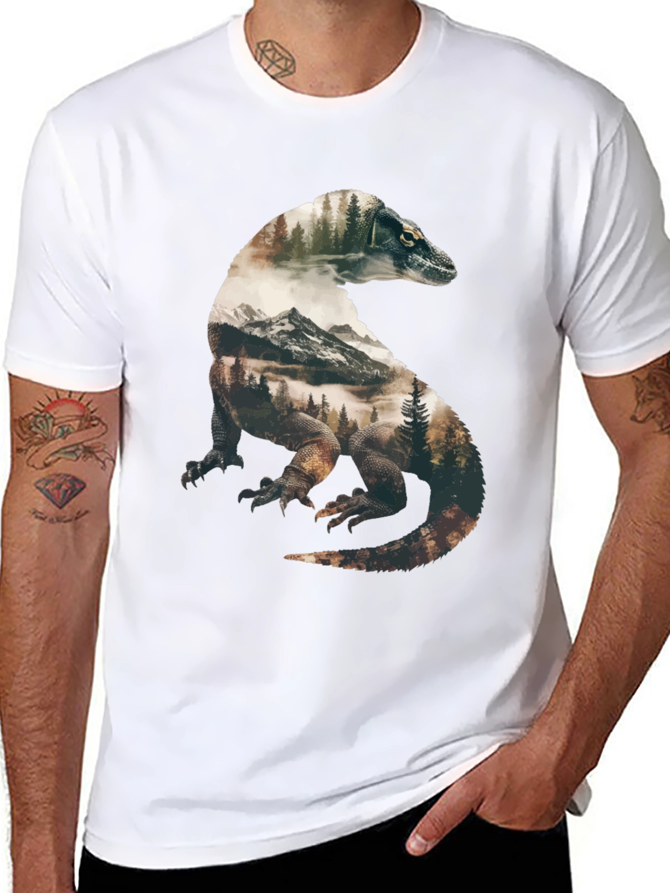 Komodo Dragon Nature Graphic Tee