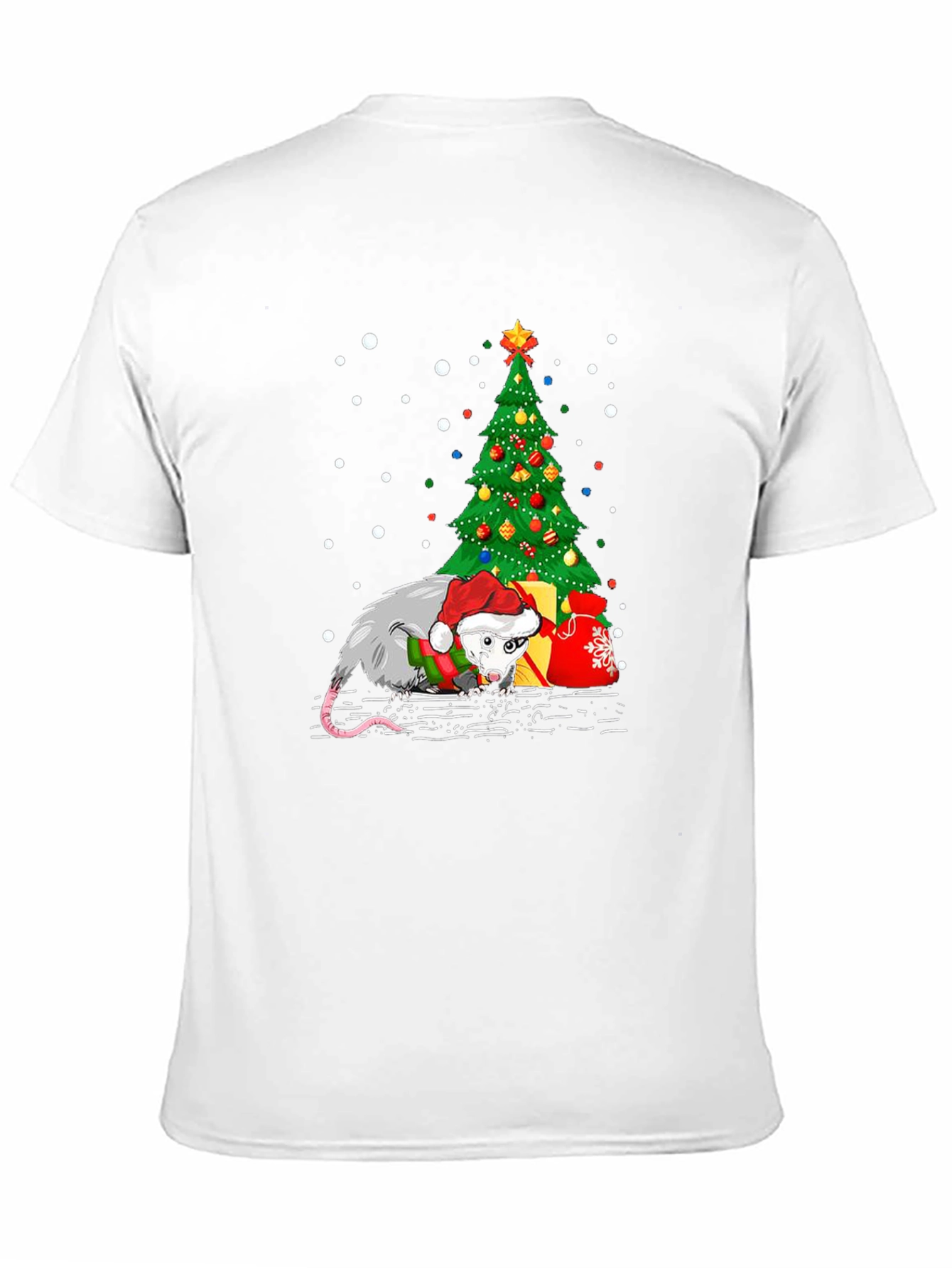 Christmas Opossum T-Shirt: Holiday Novelty Tee