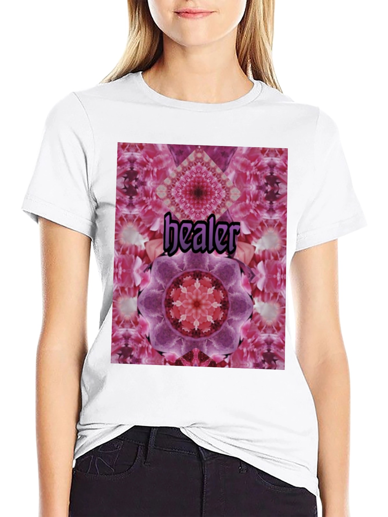 Healer Mandala T-Shirt - Unisex Black Tee