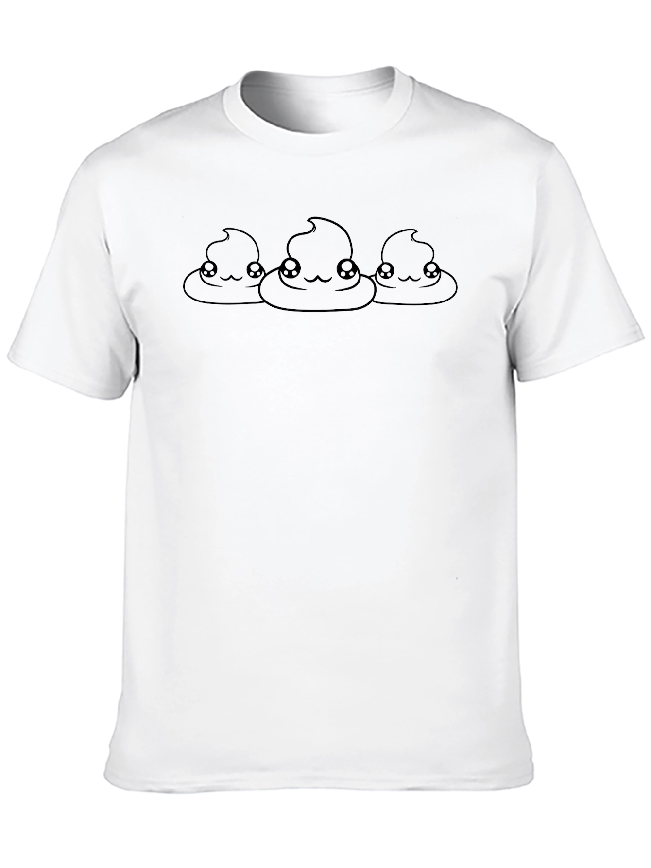Cute Emoji Poop T-Shirt - Novelty Graphic Tee