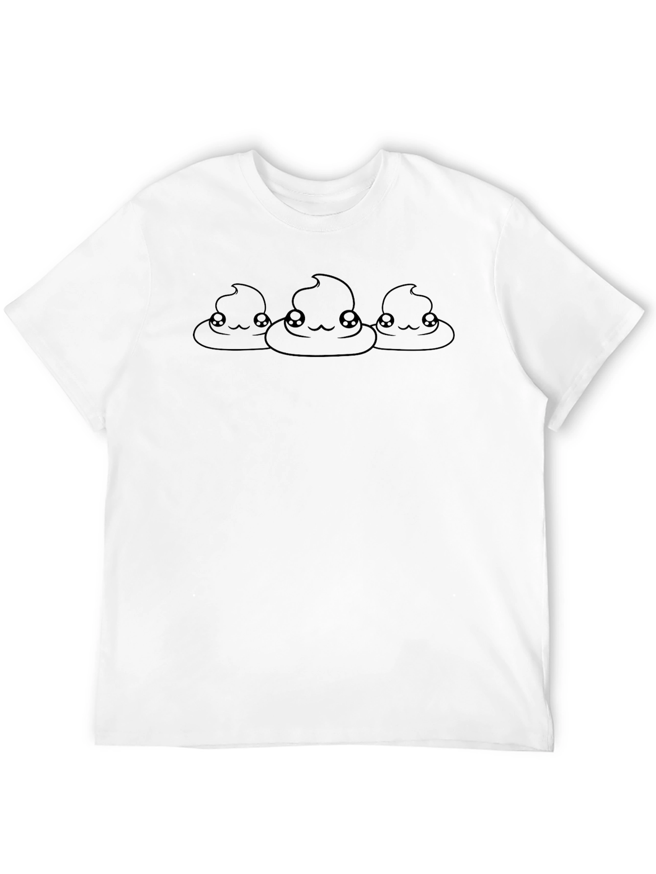 Cute Emoji Poop T-Shirt - Novelty Graphic Tee