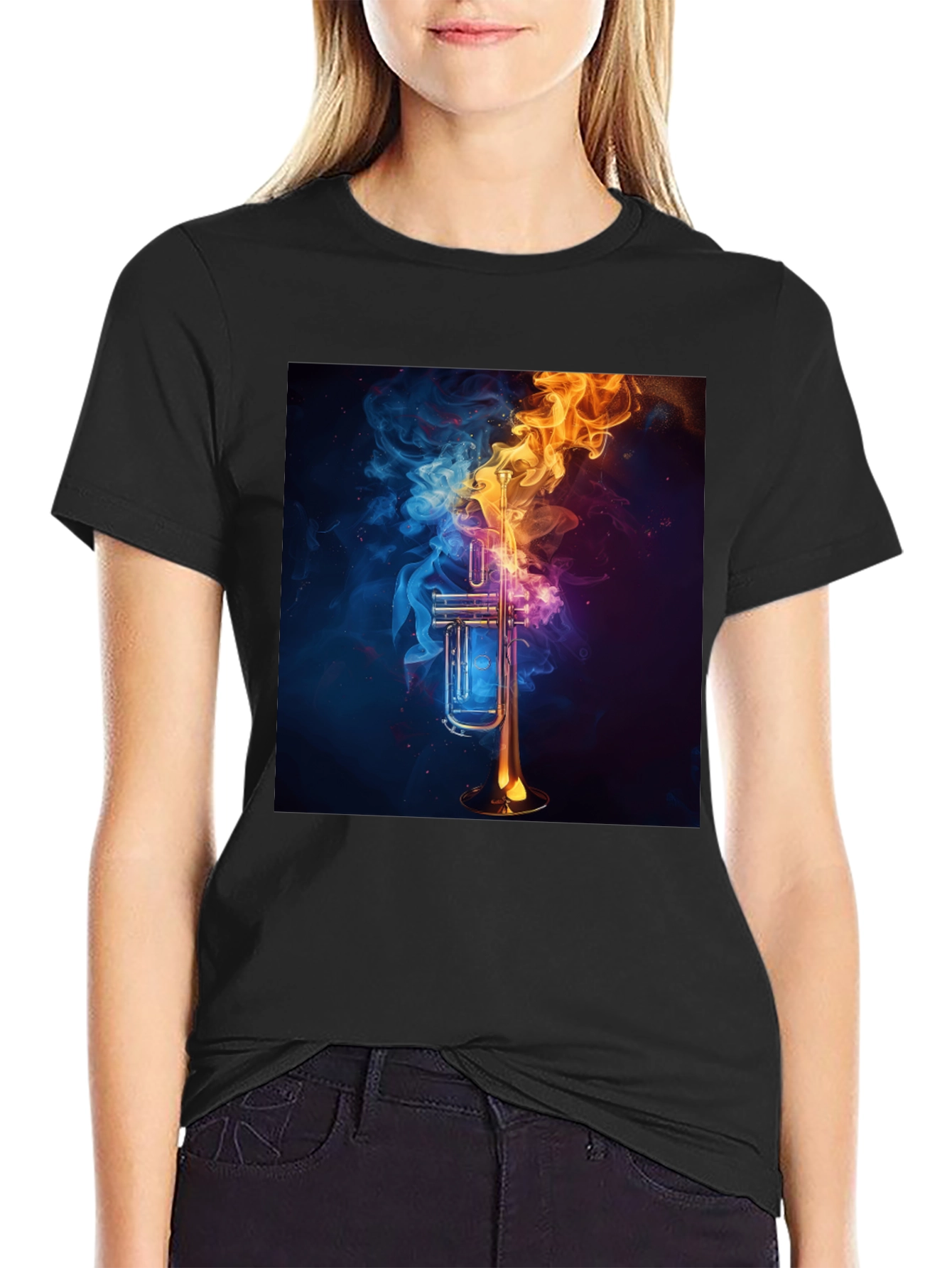 Fiery Trumpet Graphic Tee