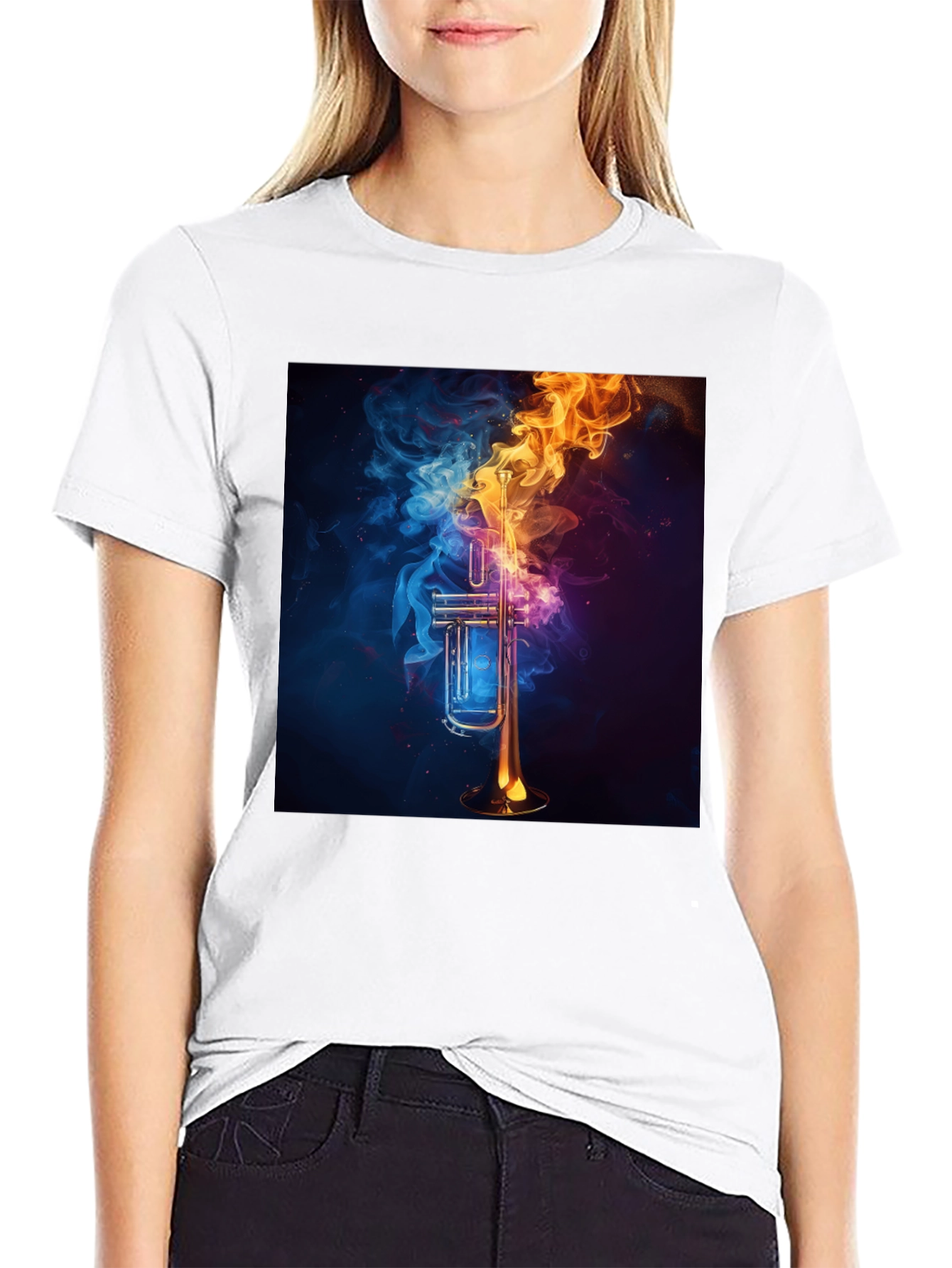 Fiery Trumpet Graphic Tee