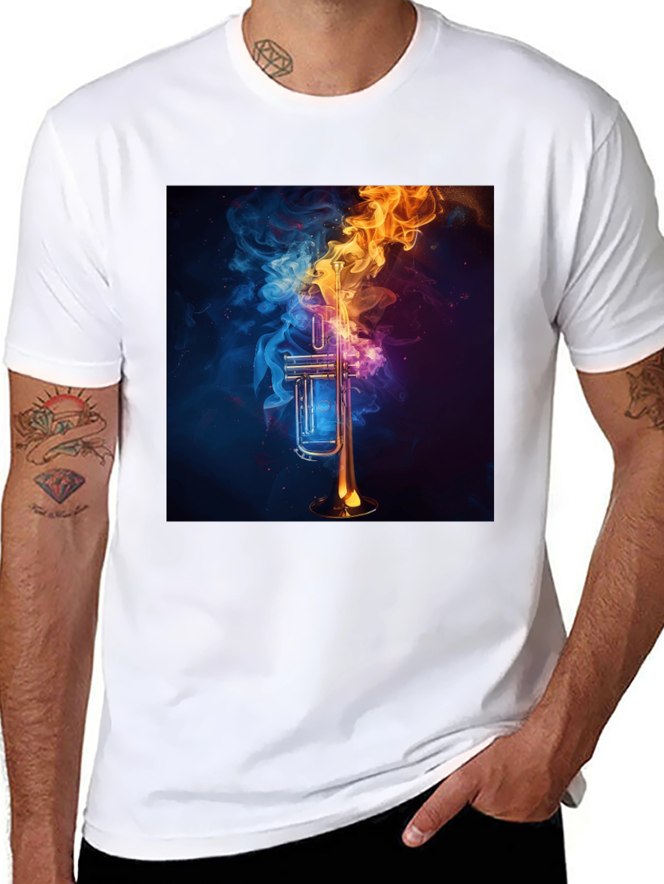 Fiery Trumpet Graphic Tee