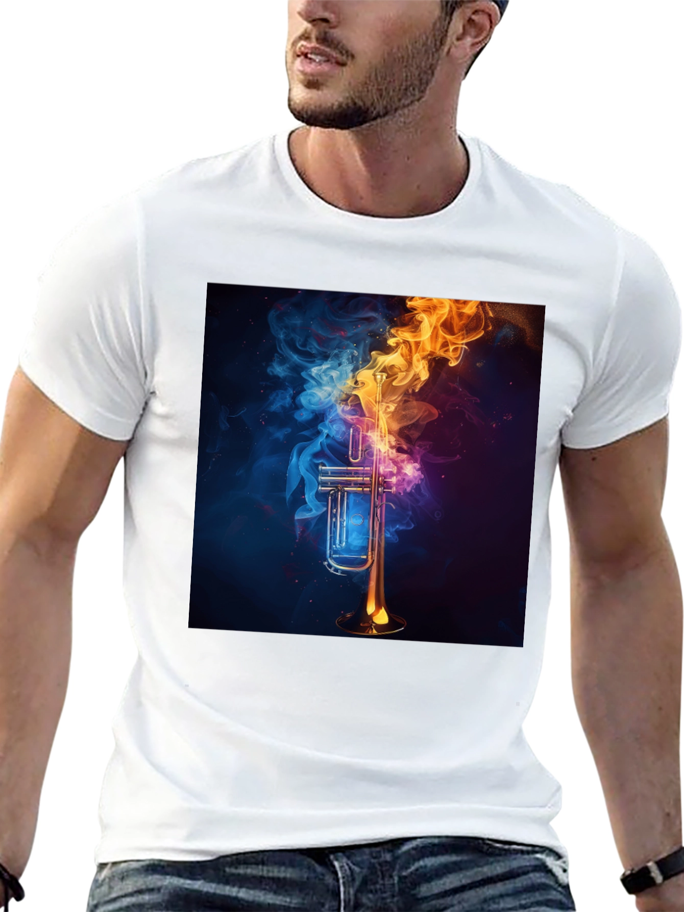 Fiery Trumpet Graphic Tee