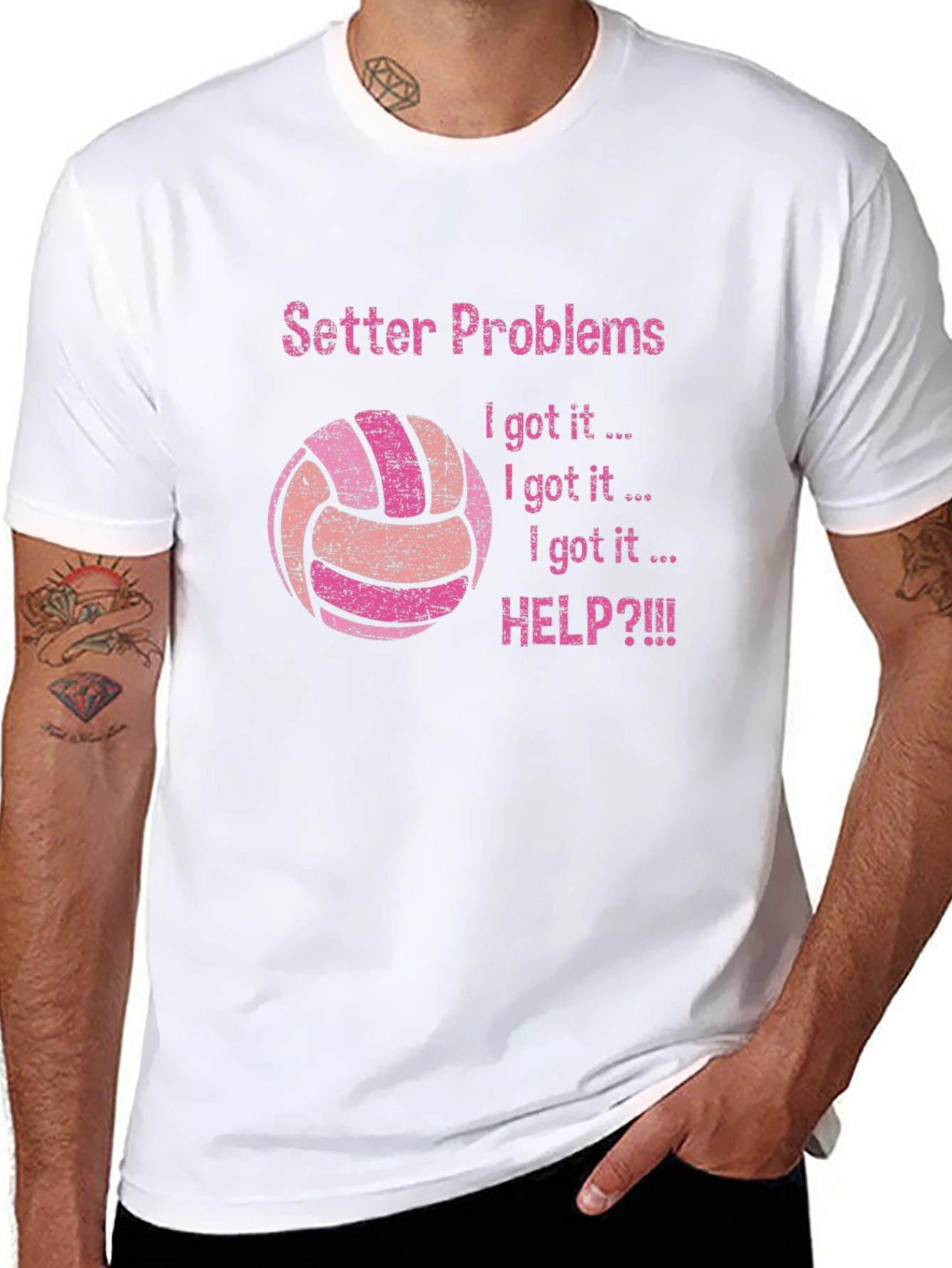 Setter Problems Volleyball Graphic Tee