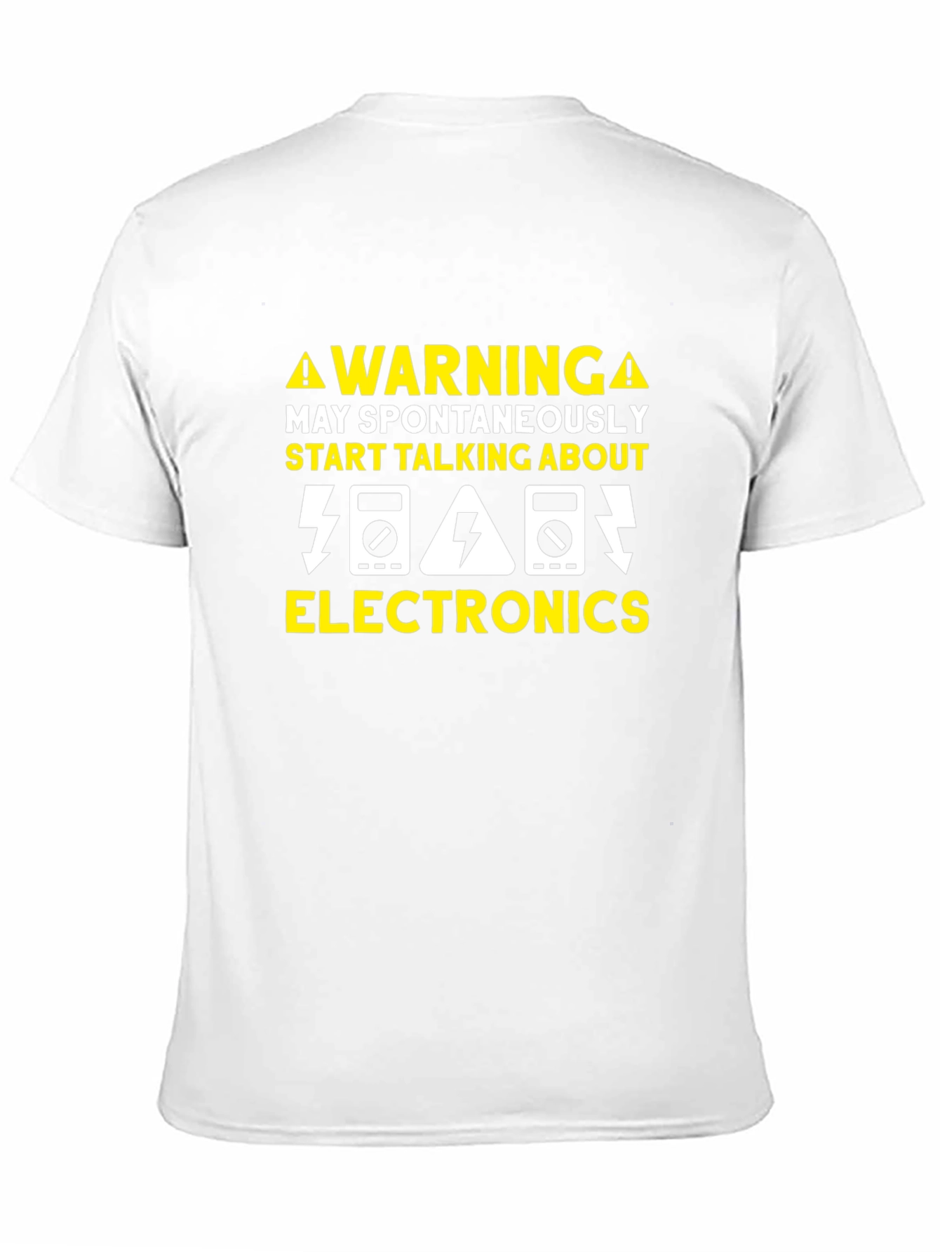 Warning Electronics T-Shirt - Funny Geek Tee